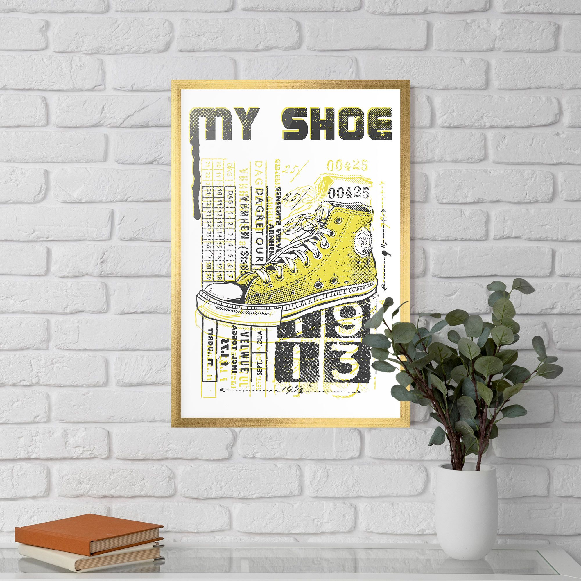 My Shoe Yellow mockup 5