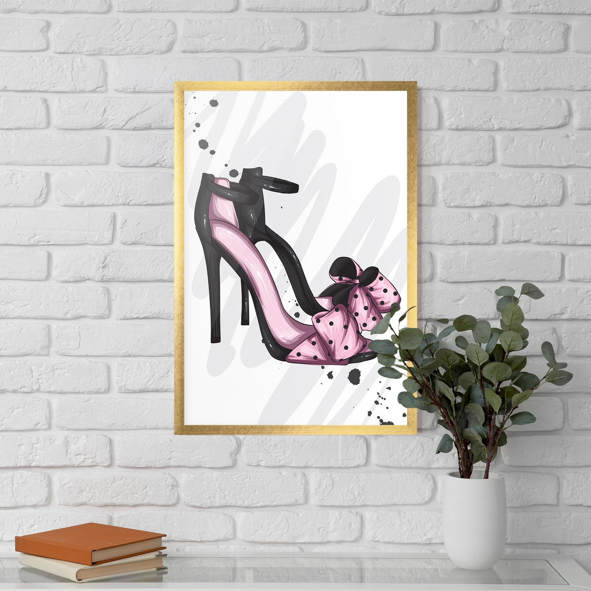 Poster Înrămat Pink Black Heels mockup 5