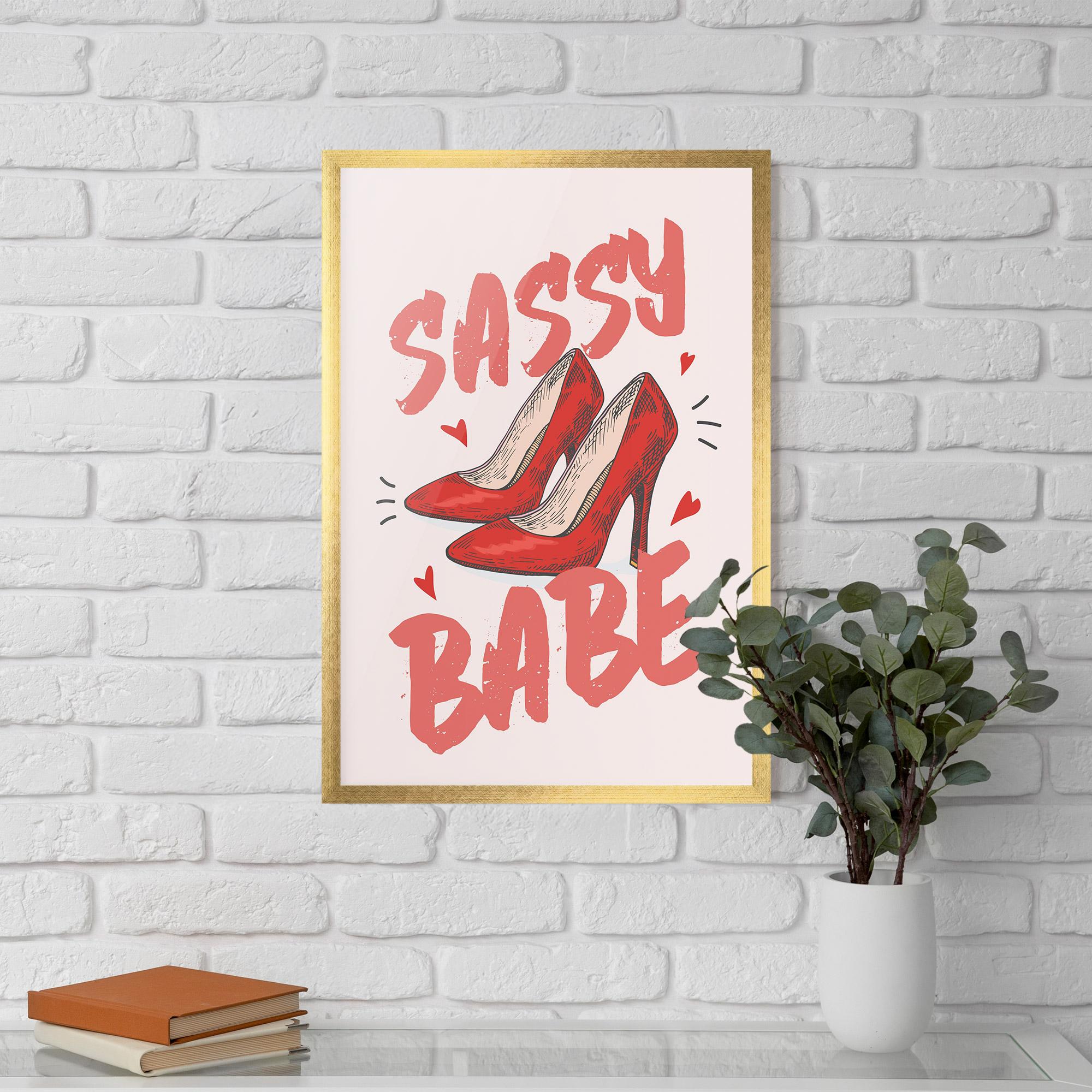Poster Înrămat Sassy Babe mockup 5