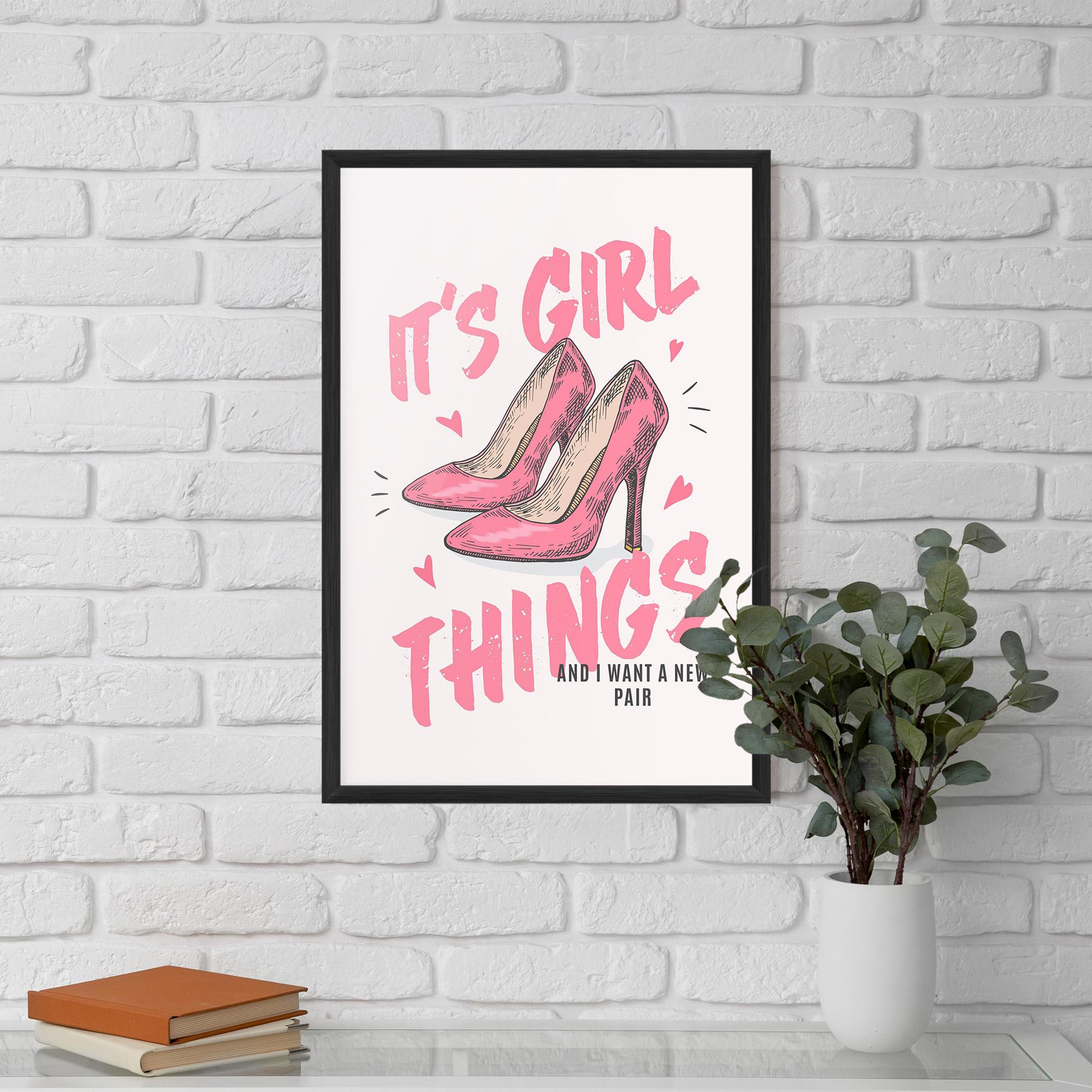 Poster Înrămat Girl Things mockup 5