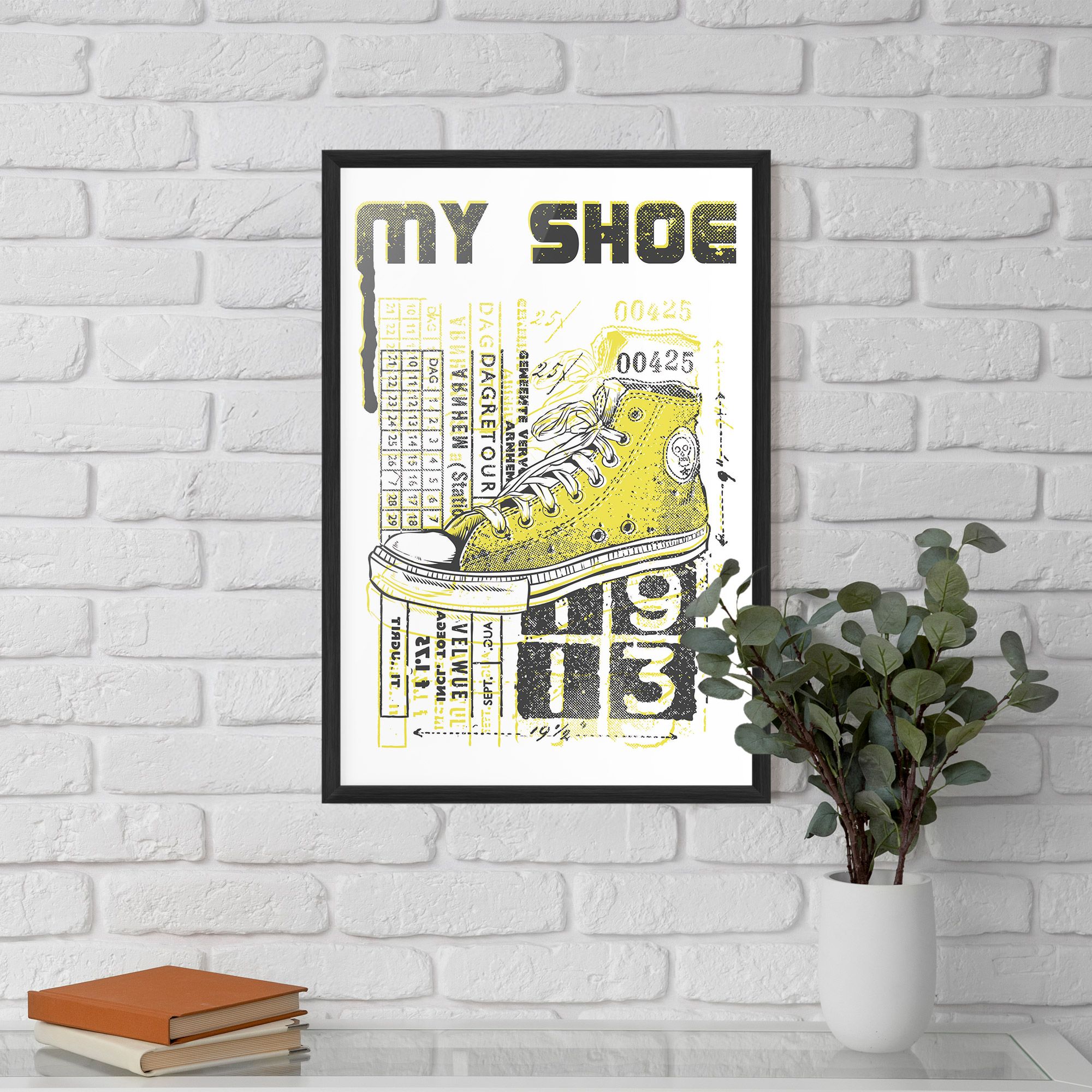 My Shoe Yellow mockup 5