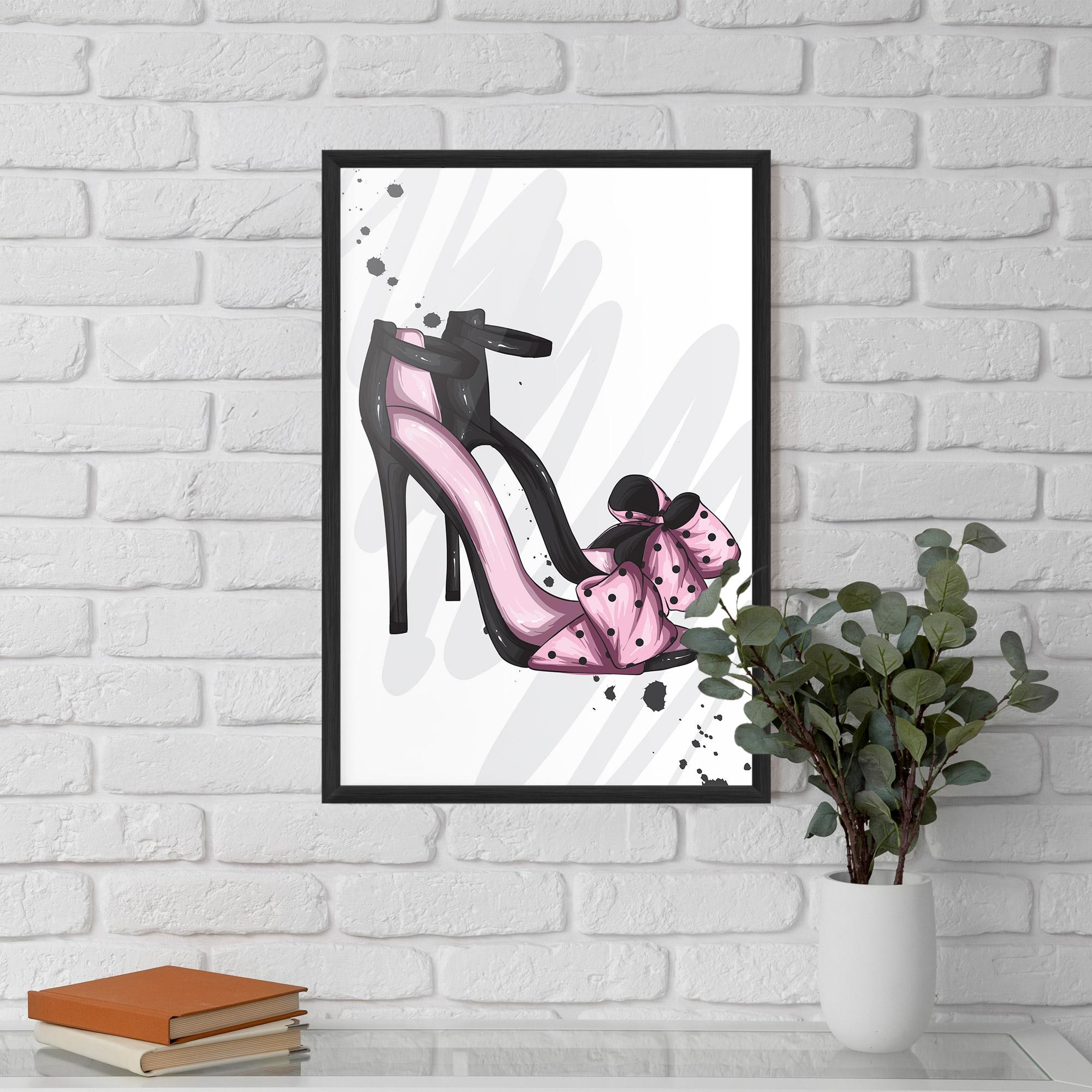 Poster Înrămat Pink Black Heels mockup 5