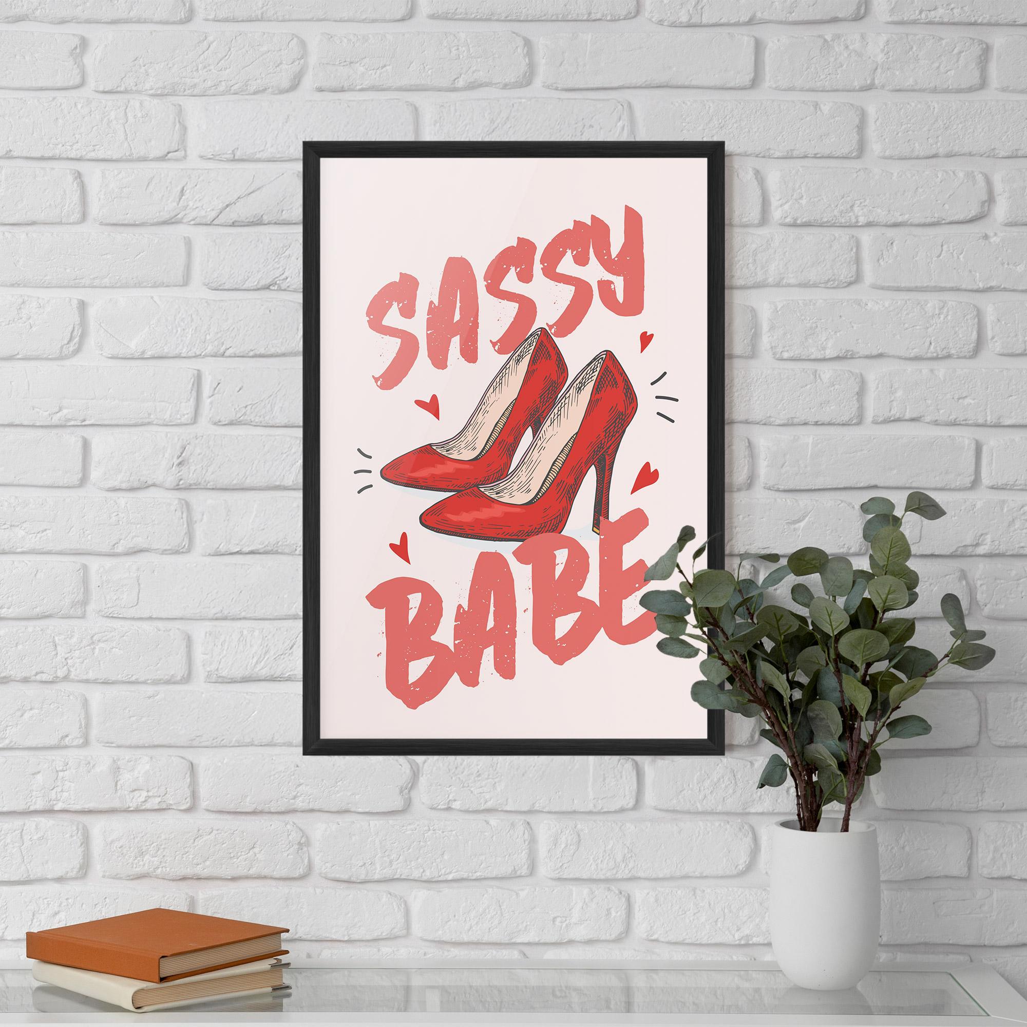Poster Înrămat Sassy Babe mockup 5