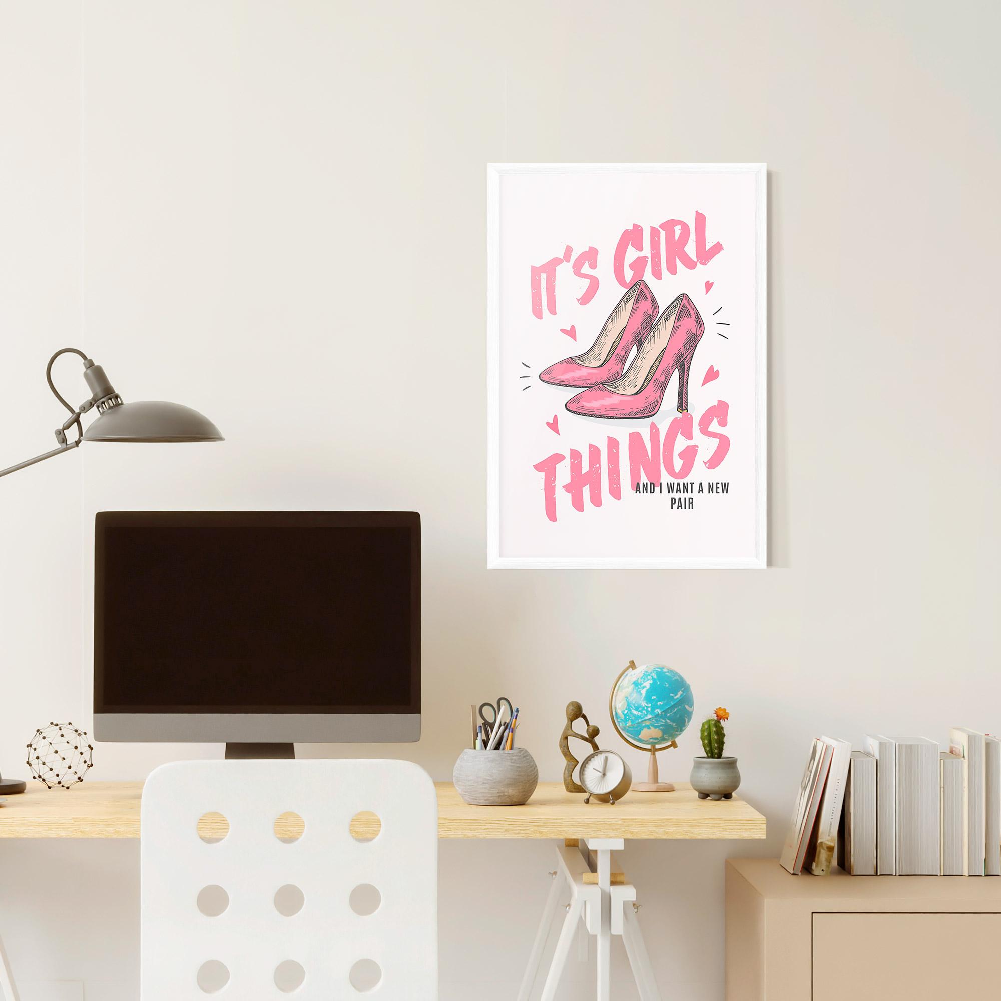 Poster Înrămat Girl Things mockup 6