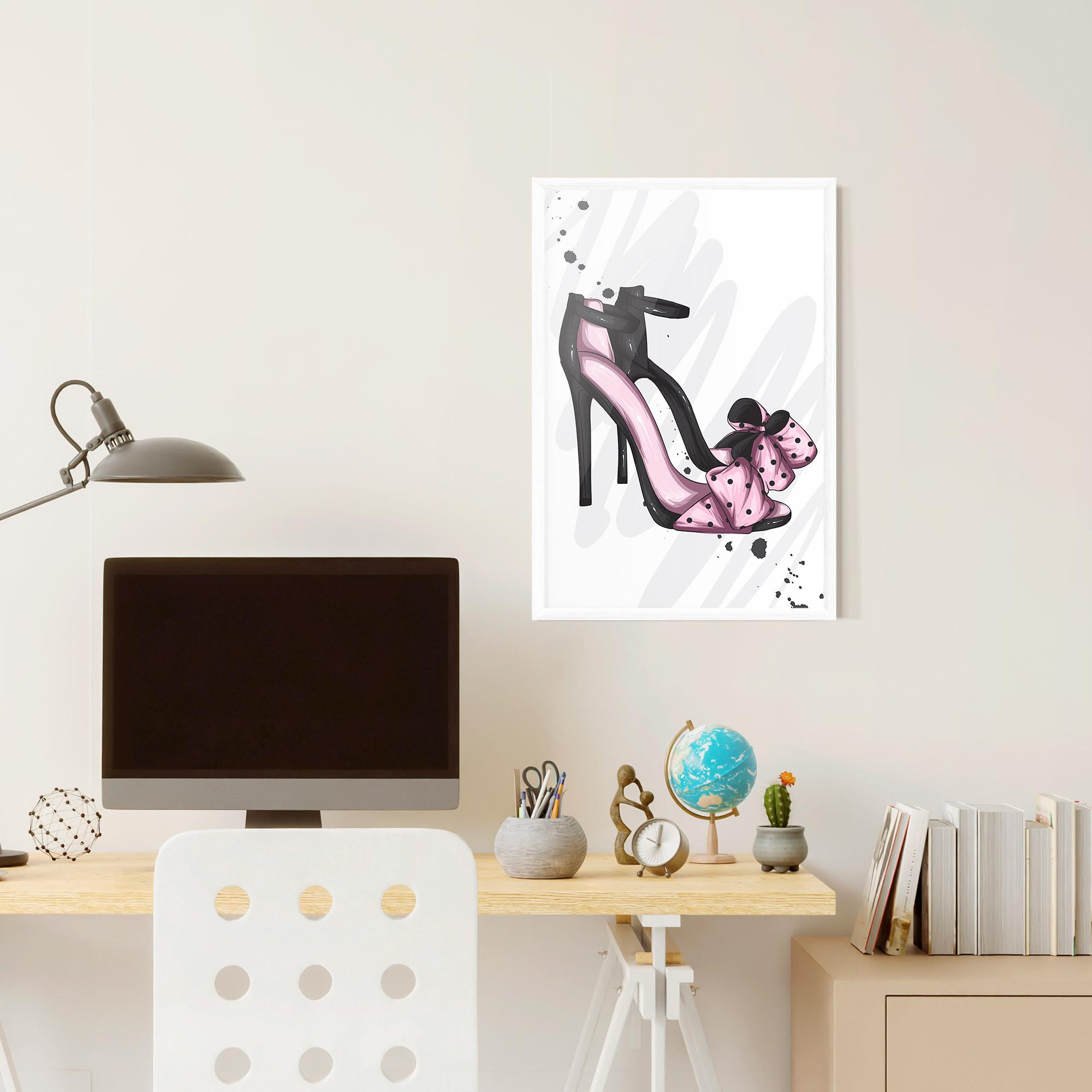 Poster Înrămat Pink Black Heels mockup 6