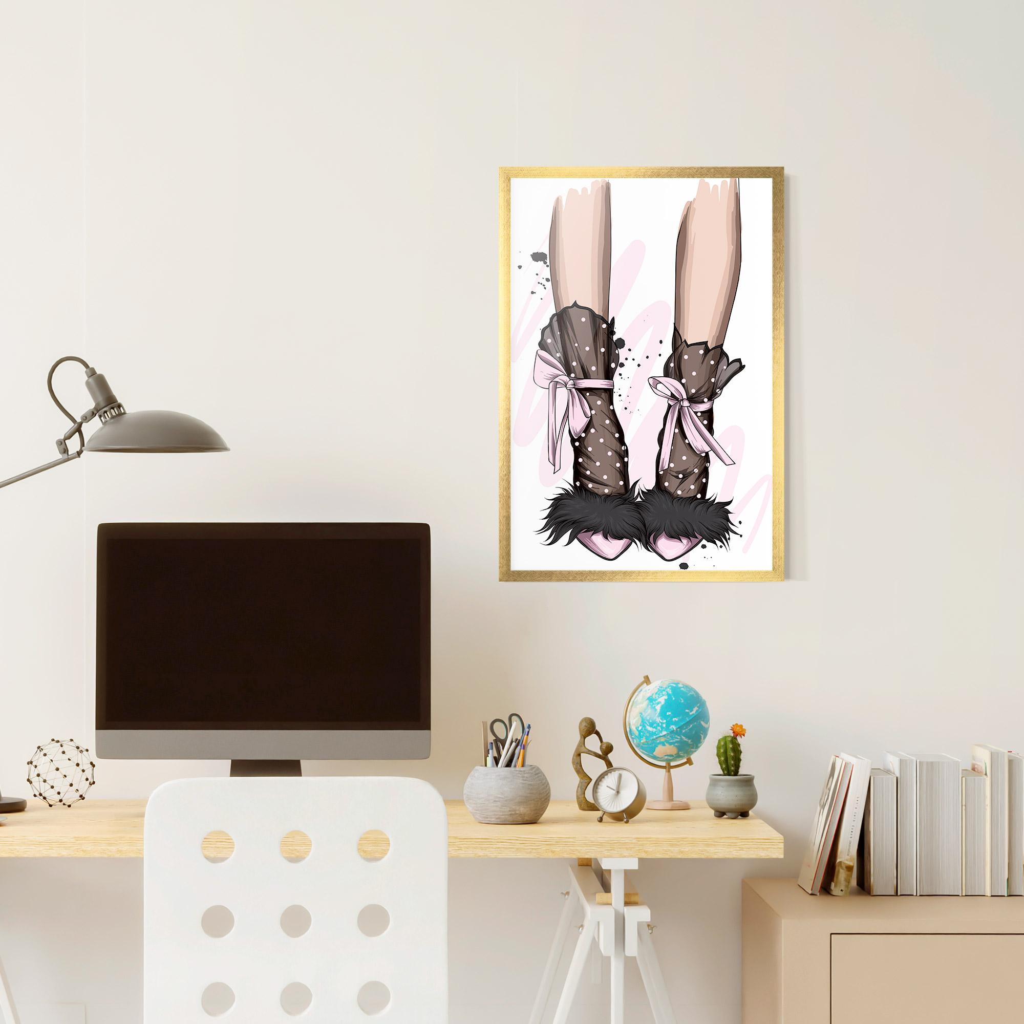 Poster Înrămat Black Cute Heels mockup 6