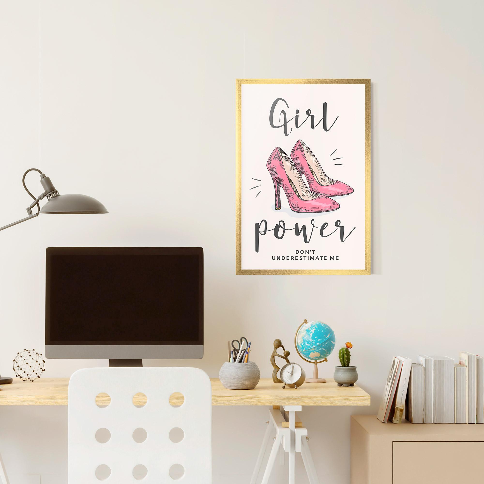 Poster Înrămat Girl Power mockup 6