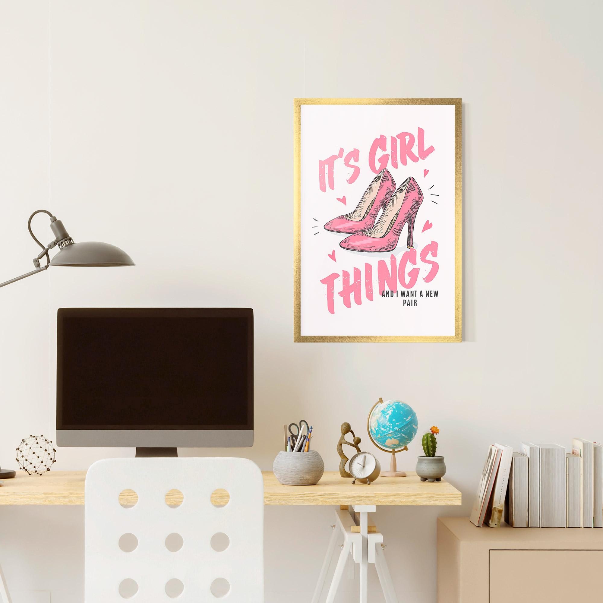 Poster Înrămat Girl Things mockup 6
