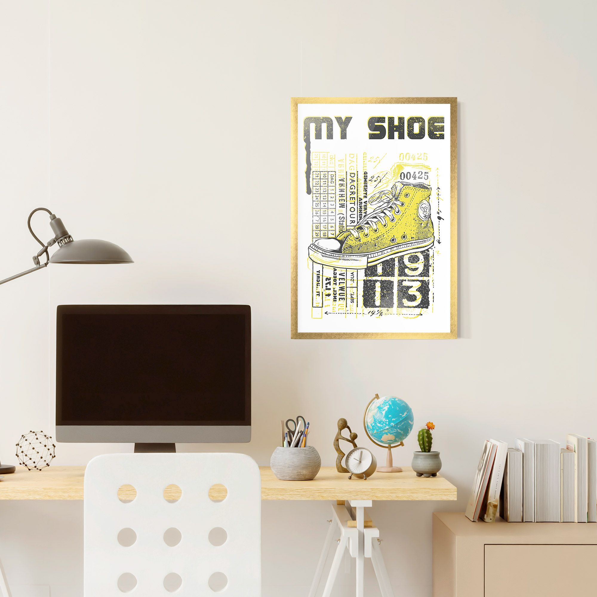 My Shoe Yellow mockup 6