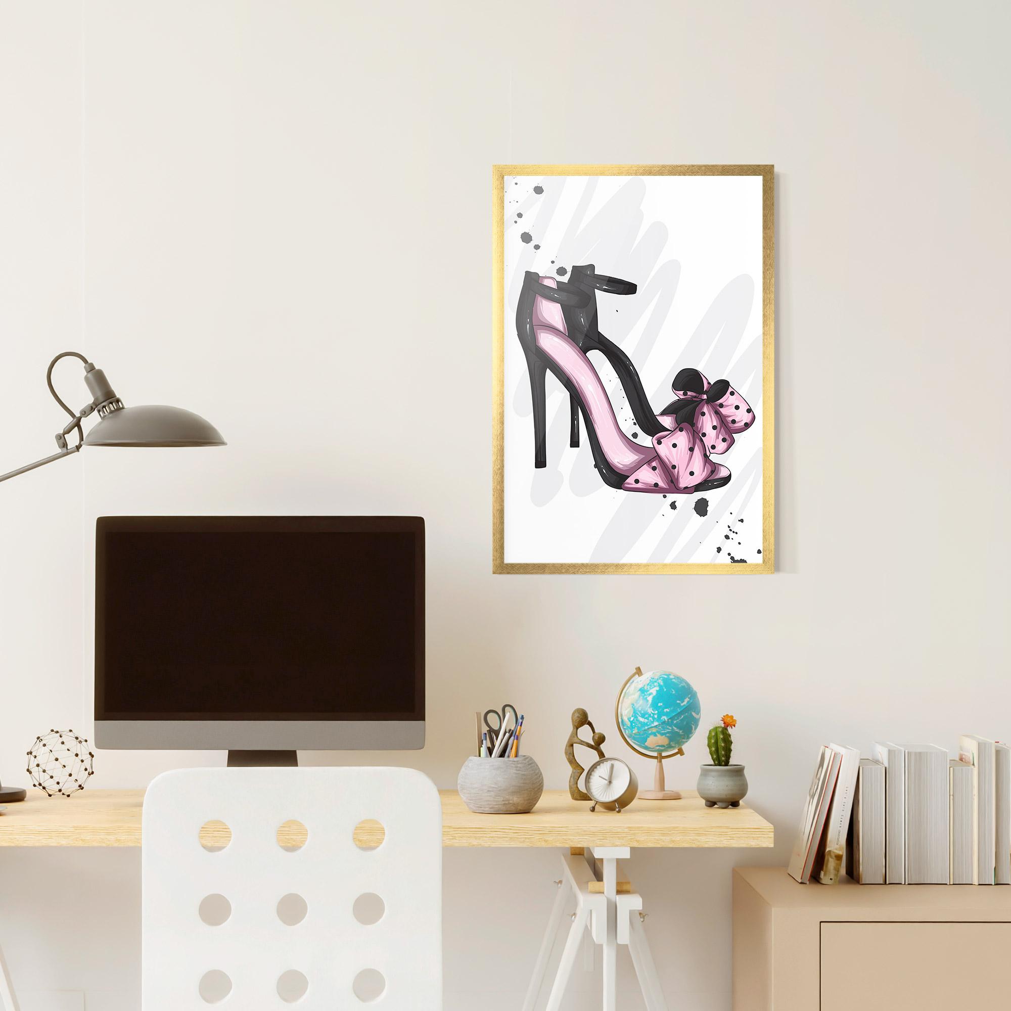 Poster Înrămat Pink Black Heels mockup 6