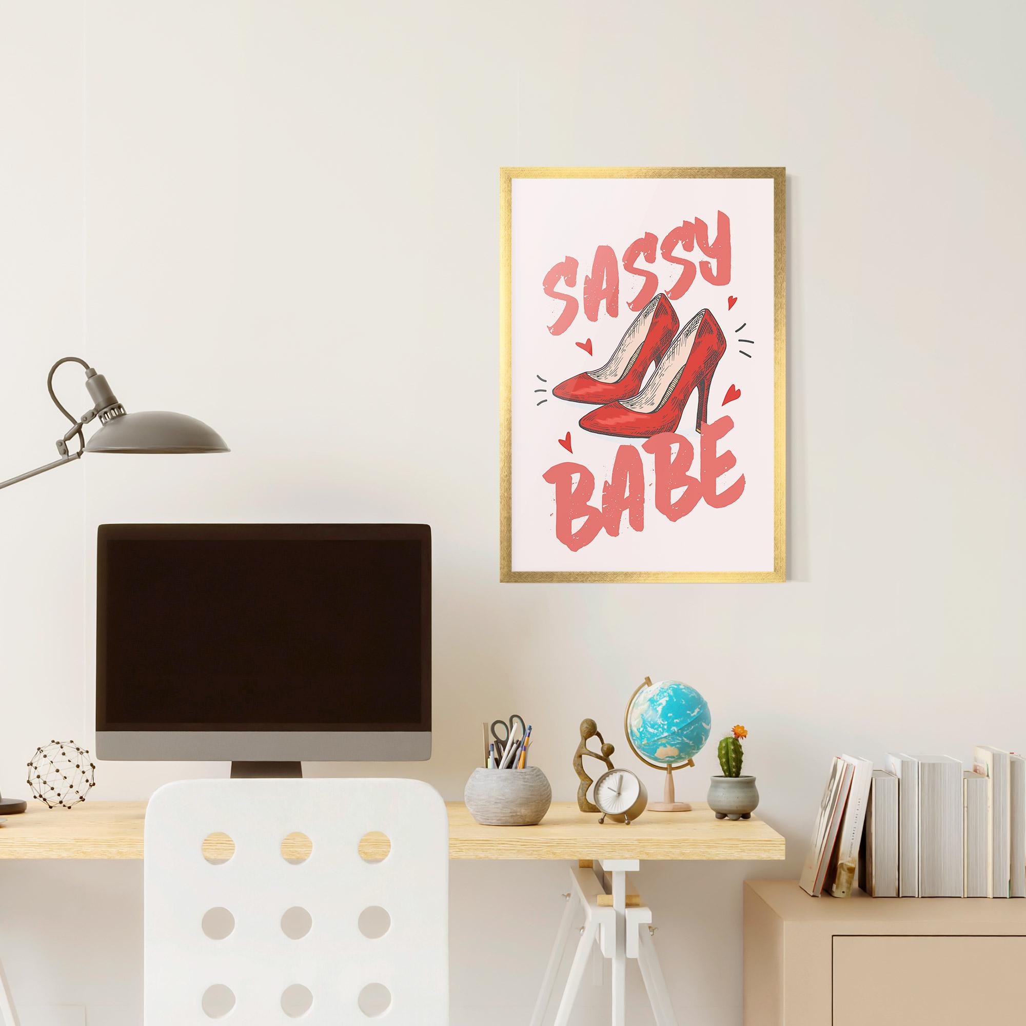 Poster Înrămat Sassy Babe mockup 6