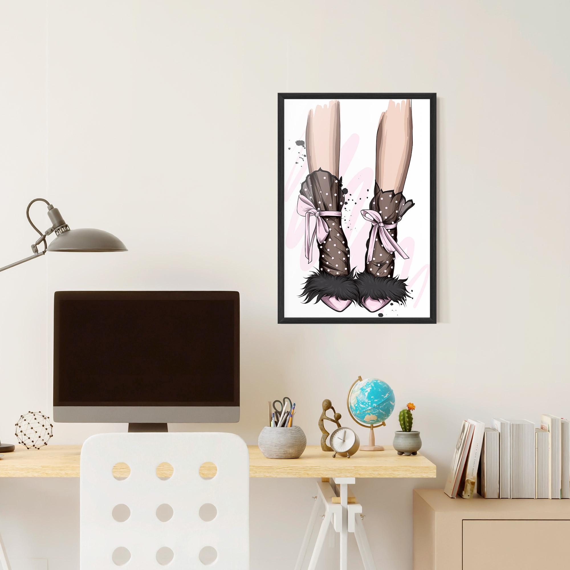 Poster Înrămat Black Cute Heels mockup 6