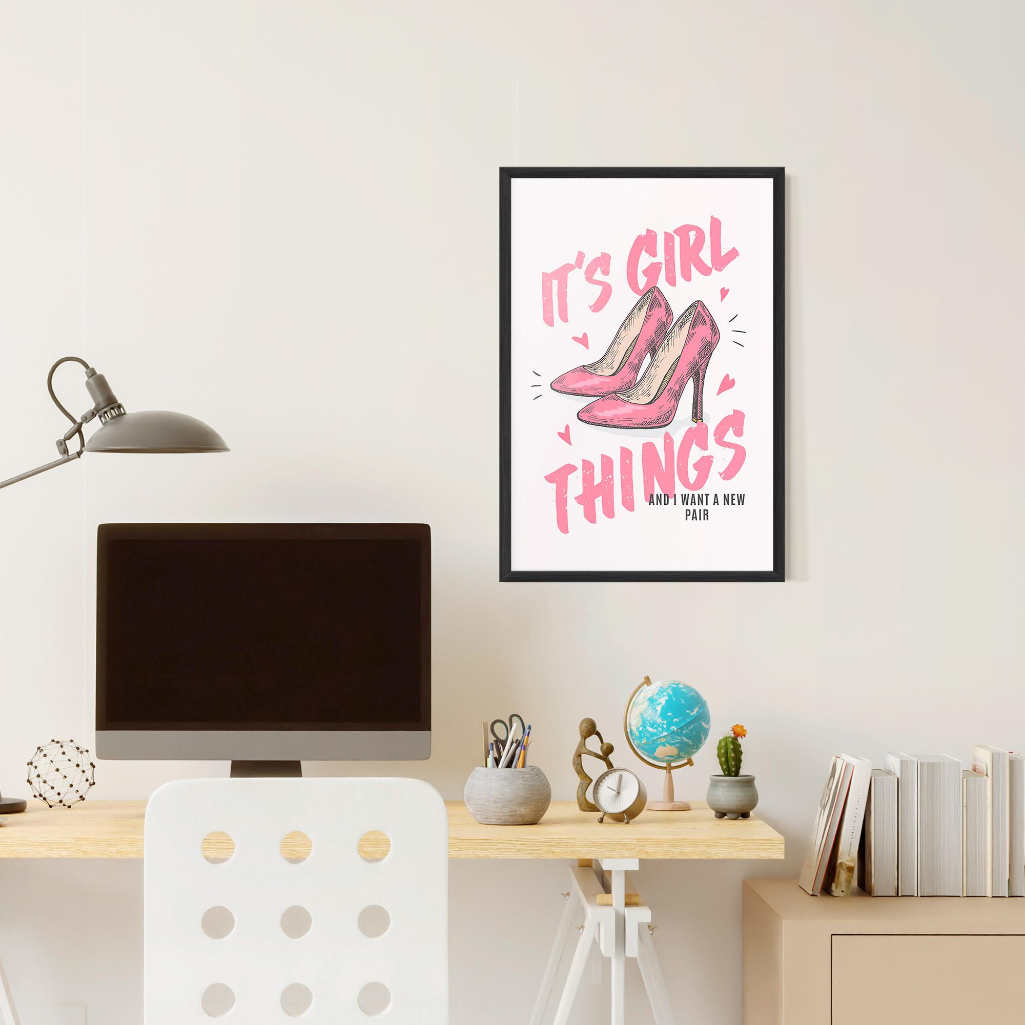 Poster Înrămat Girl Things mockup 6