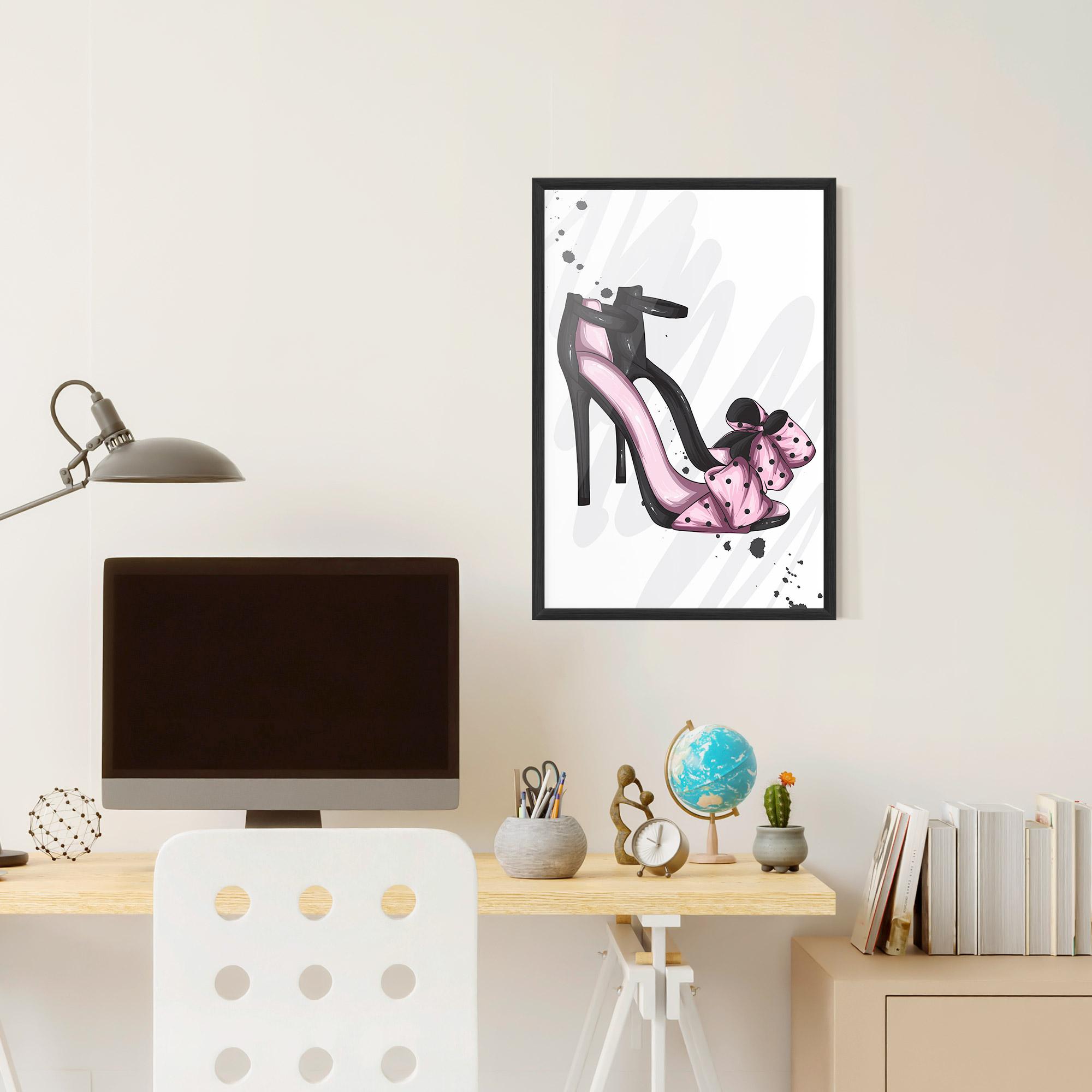 Poster Înrămat Pink Black Heels mockup 6