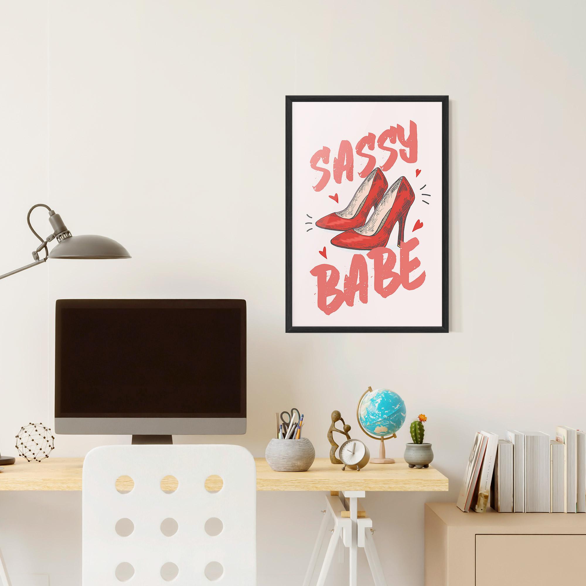 Poster Înrămat Sassy Babe mockup 6