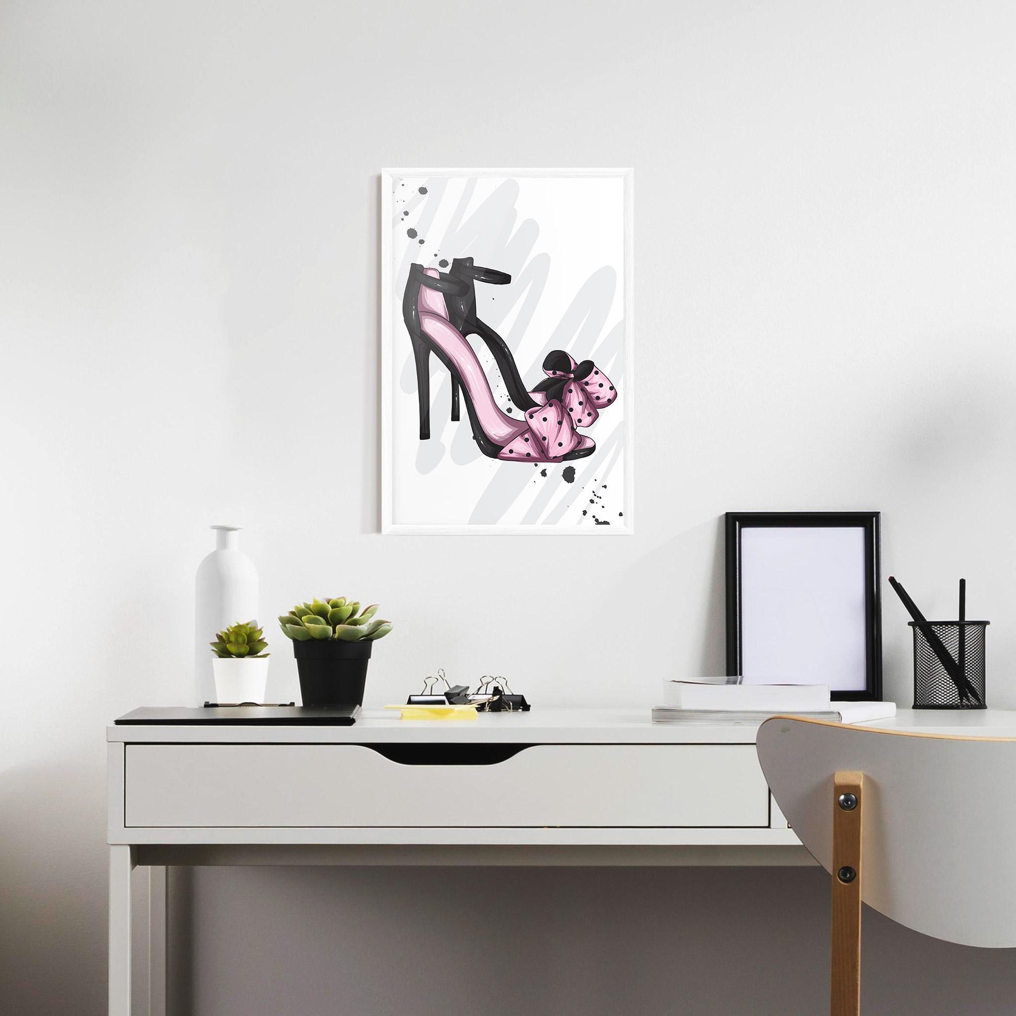 Poster Înrămat Pink Black Heels mockup 7