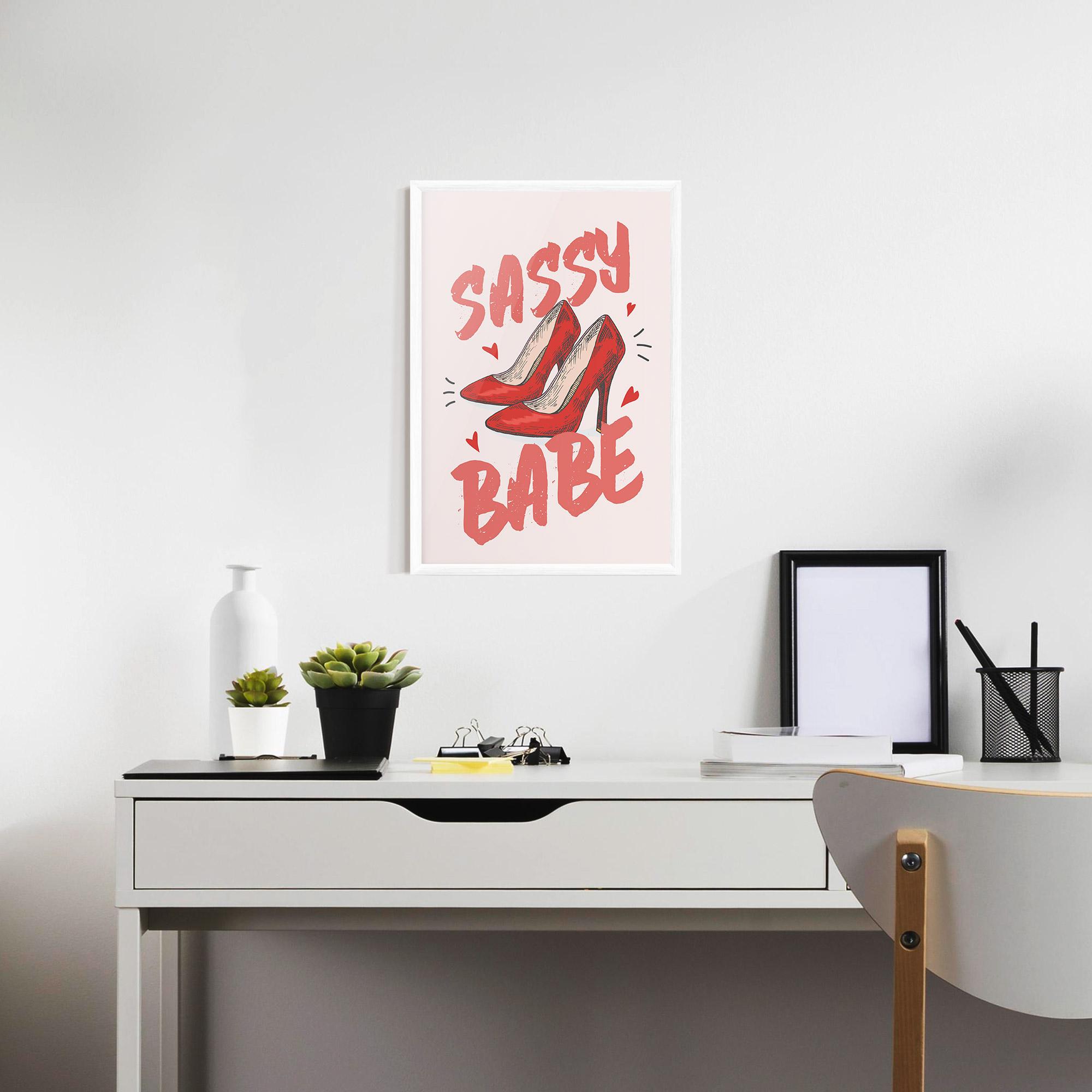 Poster Înrămat Sassy Babe mockup 7