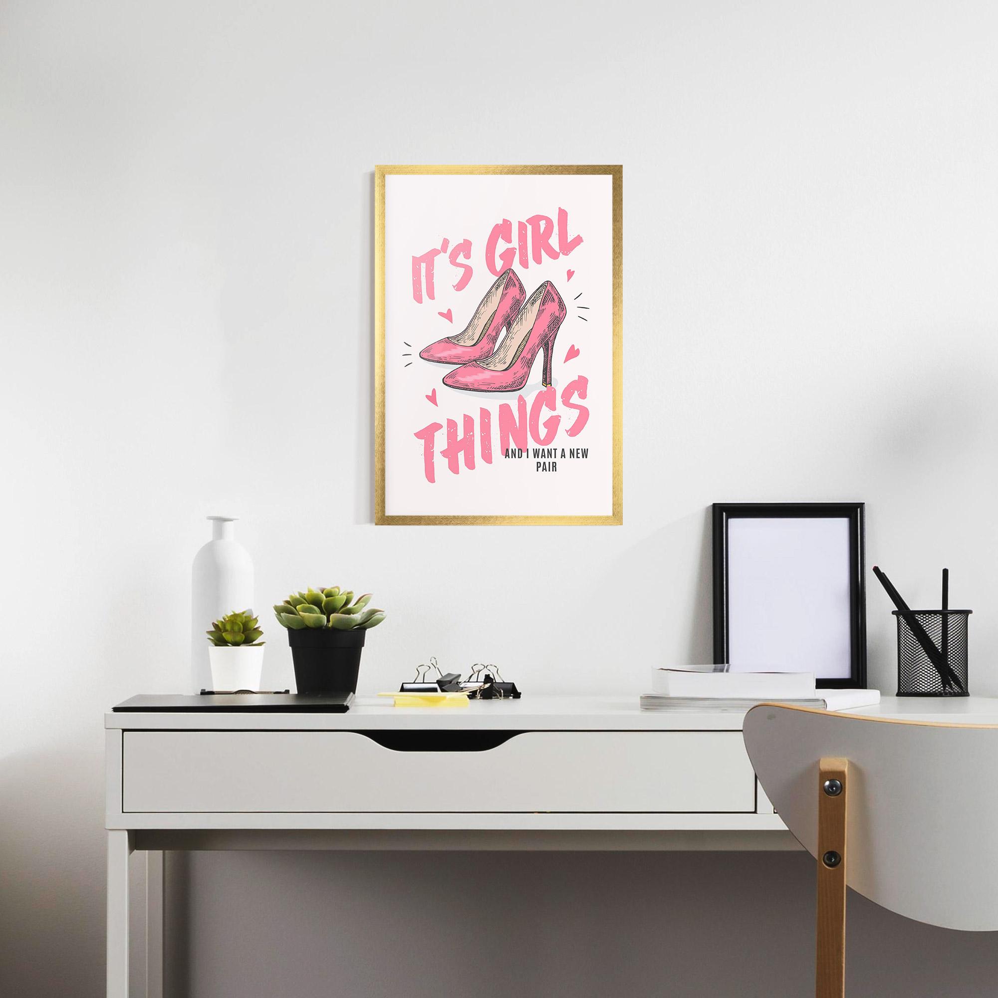 Poster Înrămat Girl Things mockup 7