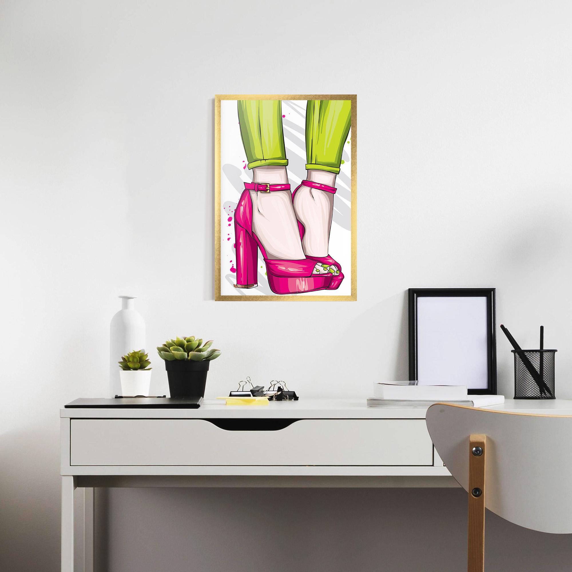 Poster Înrămat Green Nails mockup 7