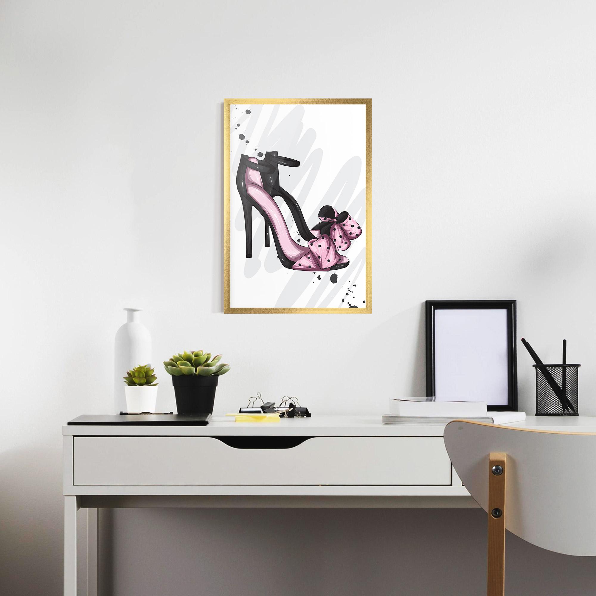 Poster Înrămat Pink Black Heels mockup 7