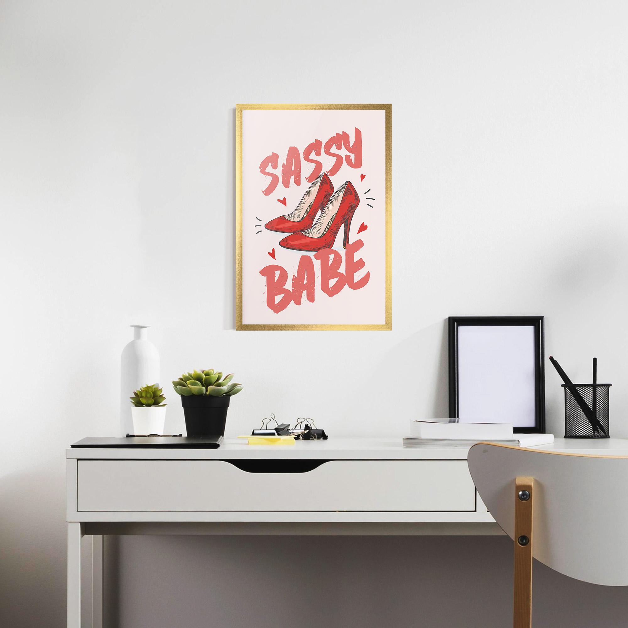 Poster Înrămat Sassy Babe mockup 7
