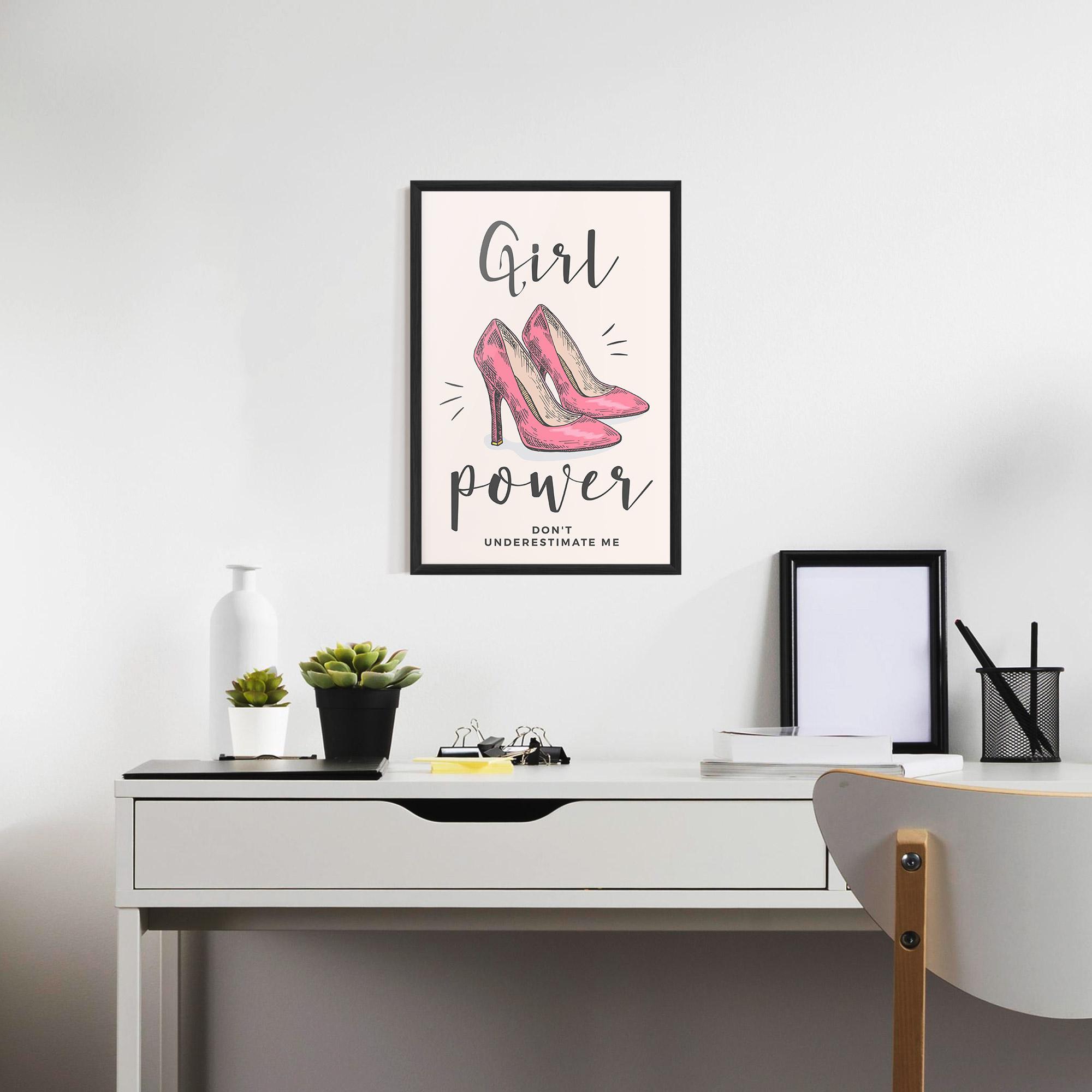 Poster Înrămat Girl Power mockup 7