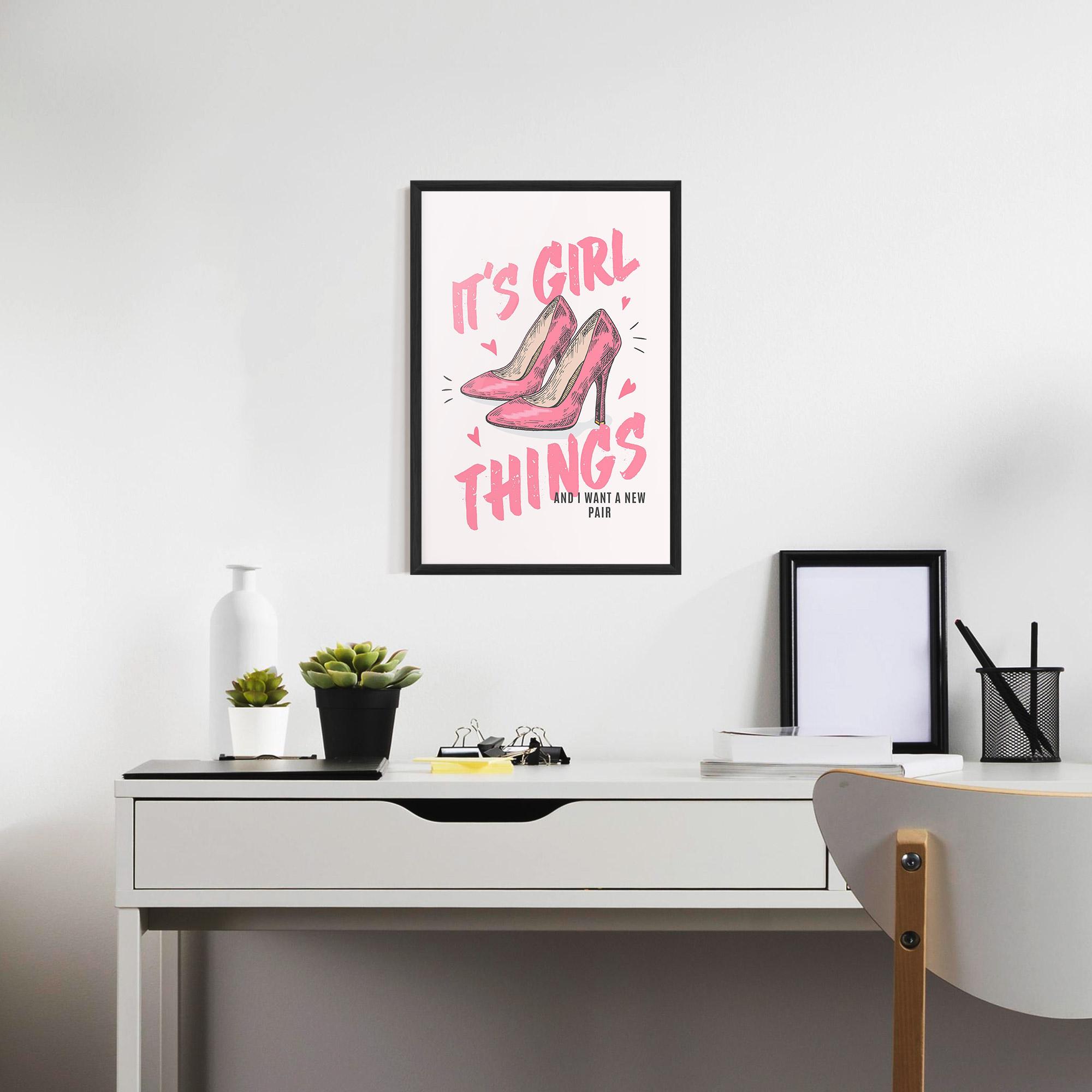 Poster Înrămat Girl Things mockup 7