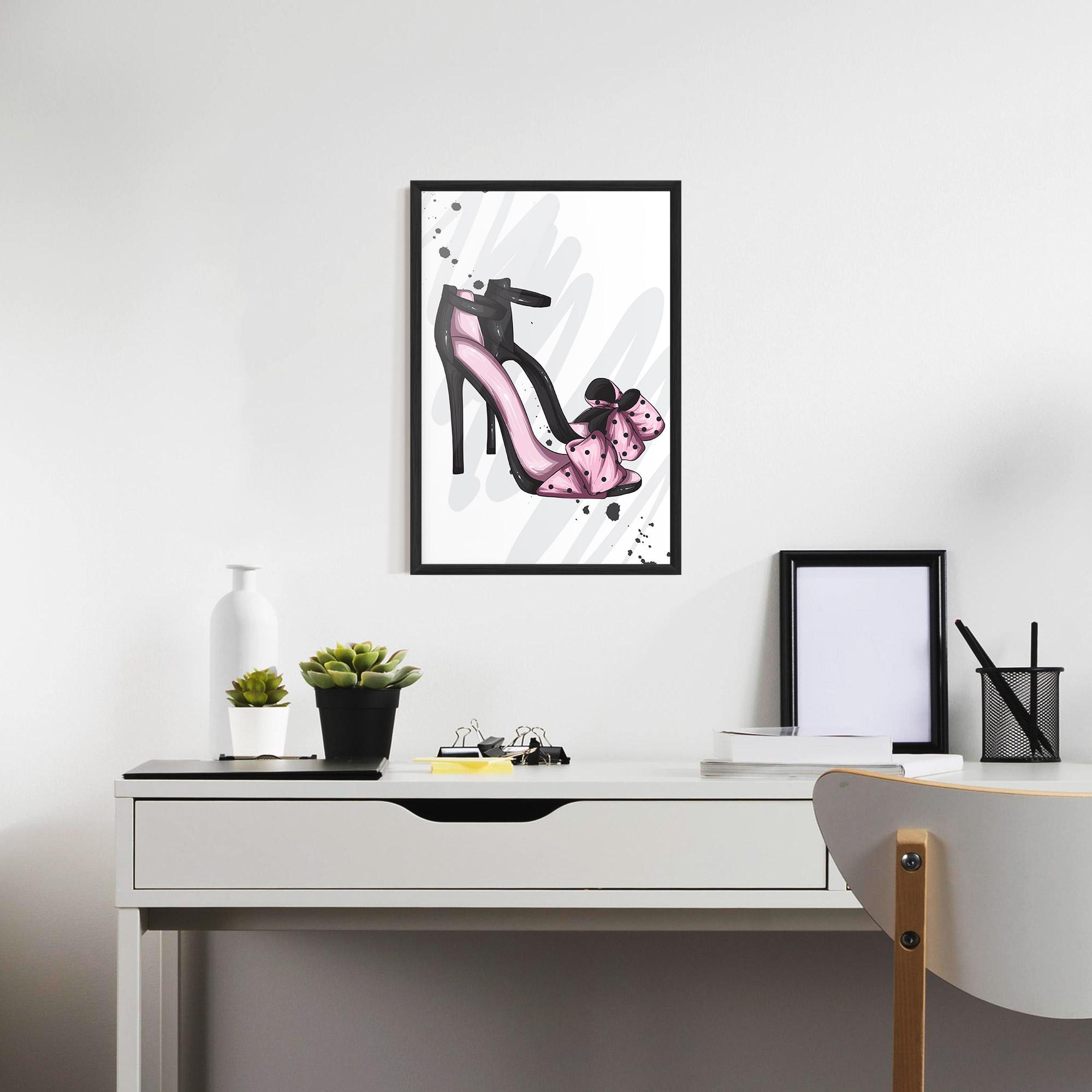 Poster Înrămat Pink Black Heels mockup 7