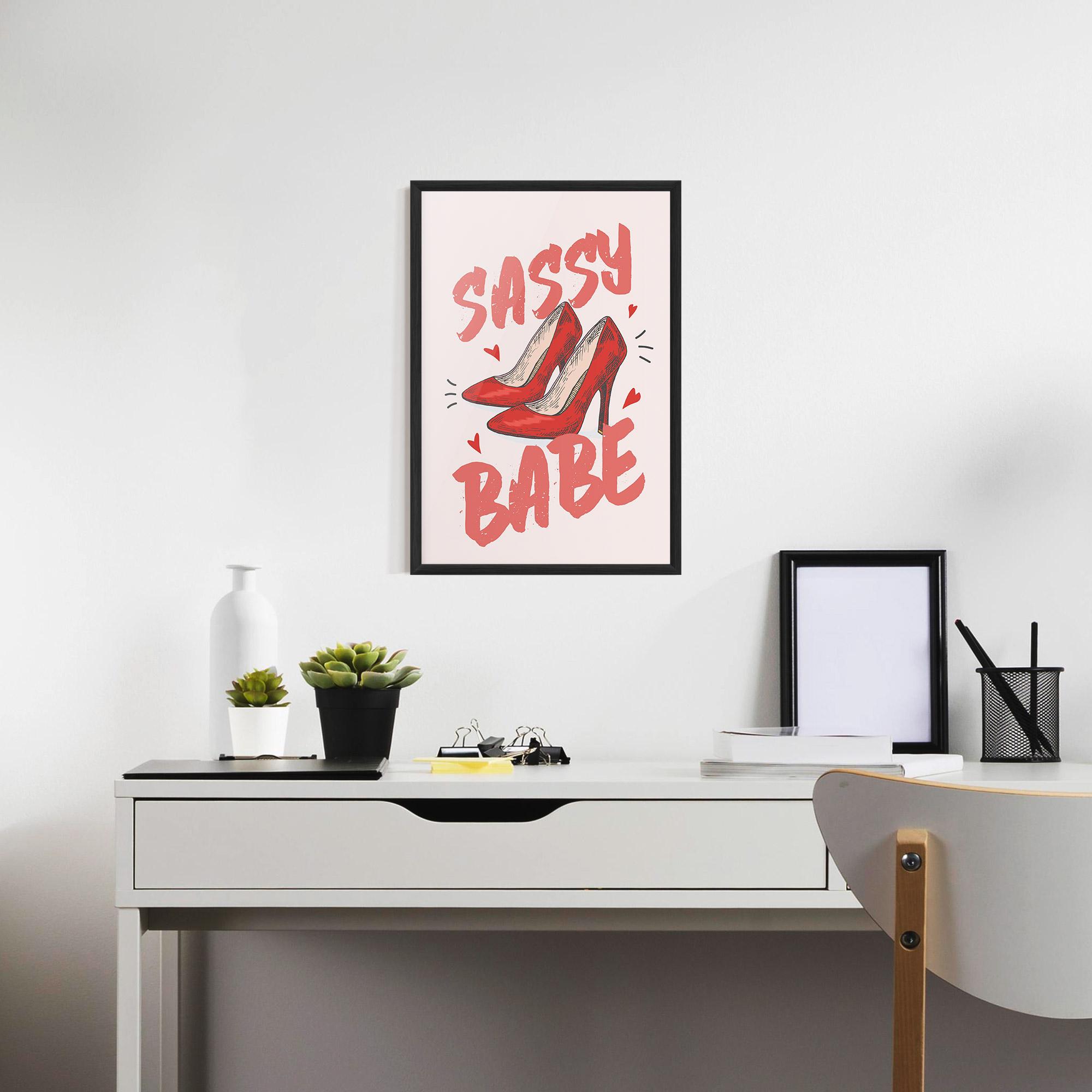 Poster Înrămat Sassy Babe mockup 7