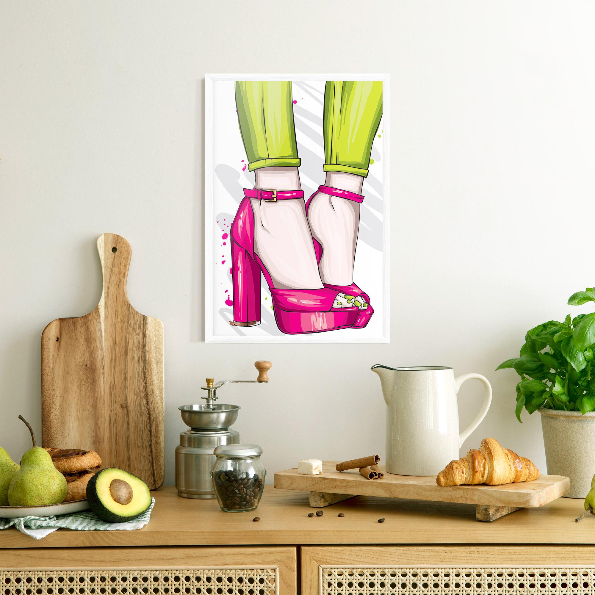 Poster Înrămat Green Nails mockup 8