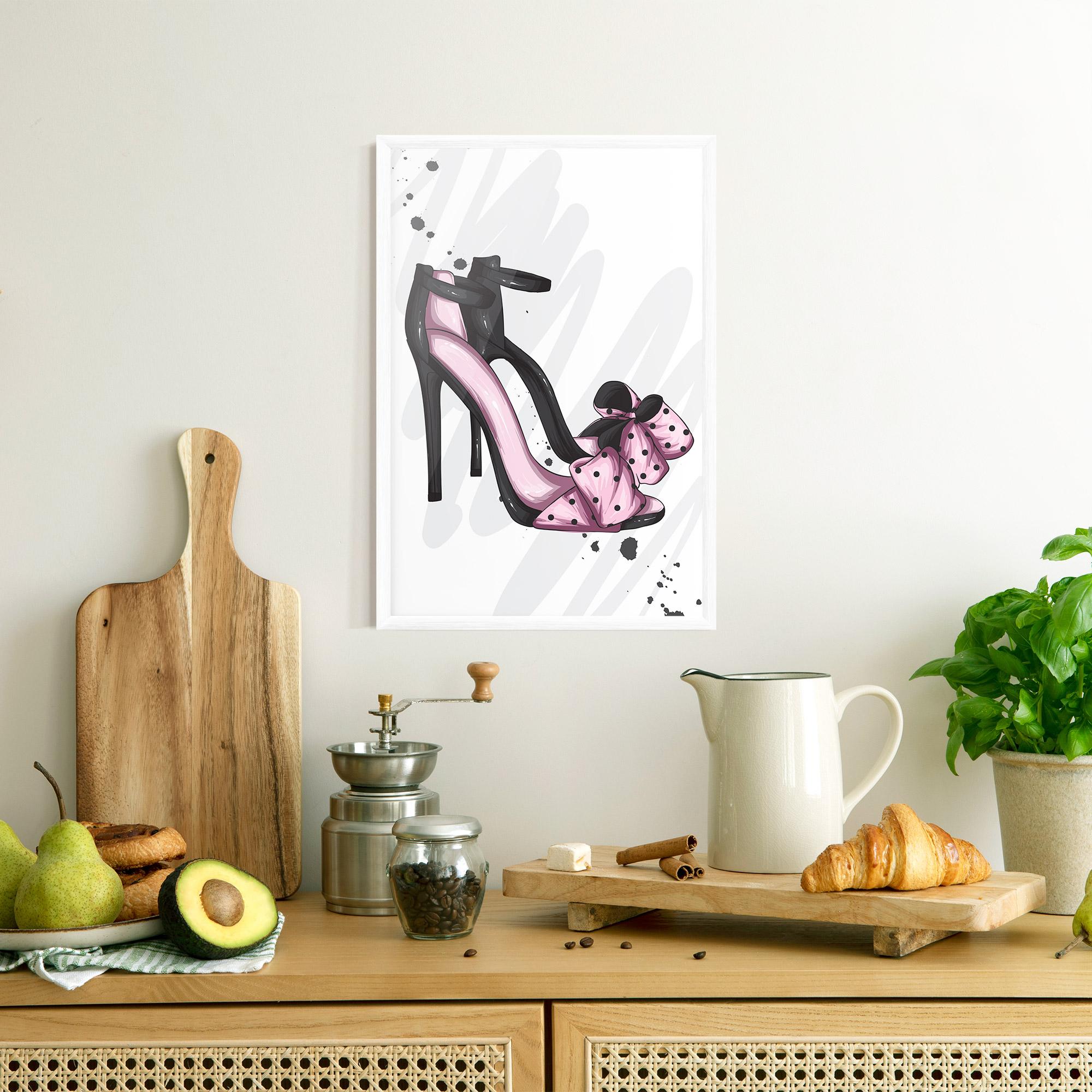Poster Înrămat Pink Black Heels mockup 8