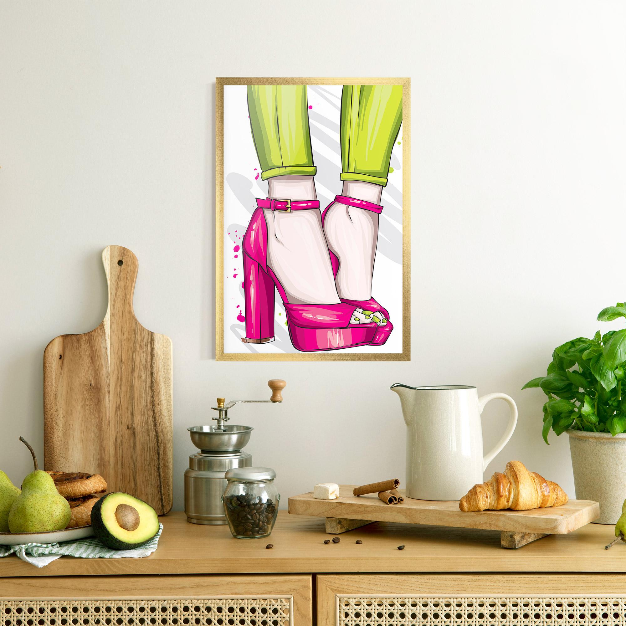 Poster Înrămat Green Nails mockup 8