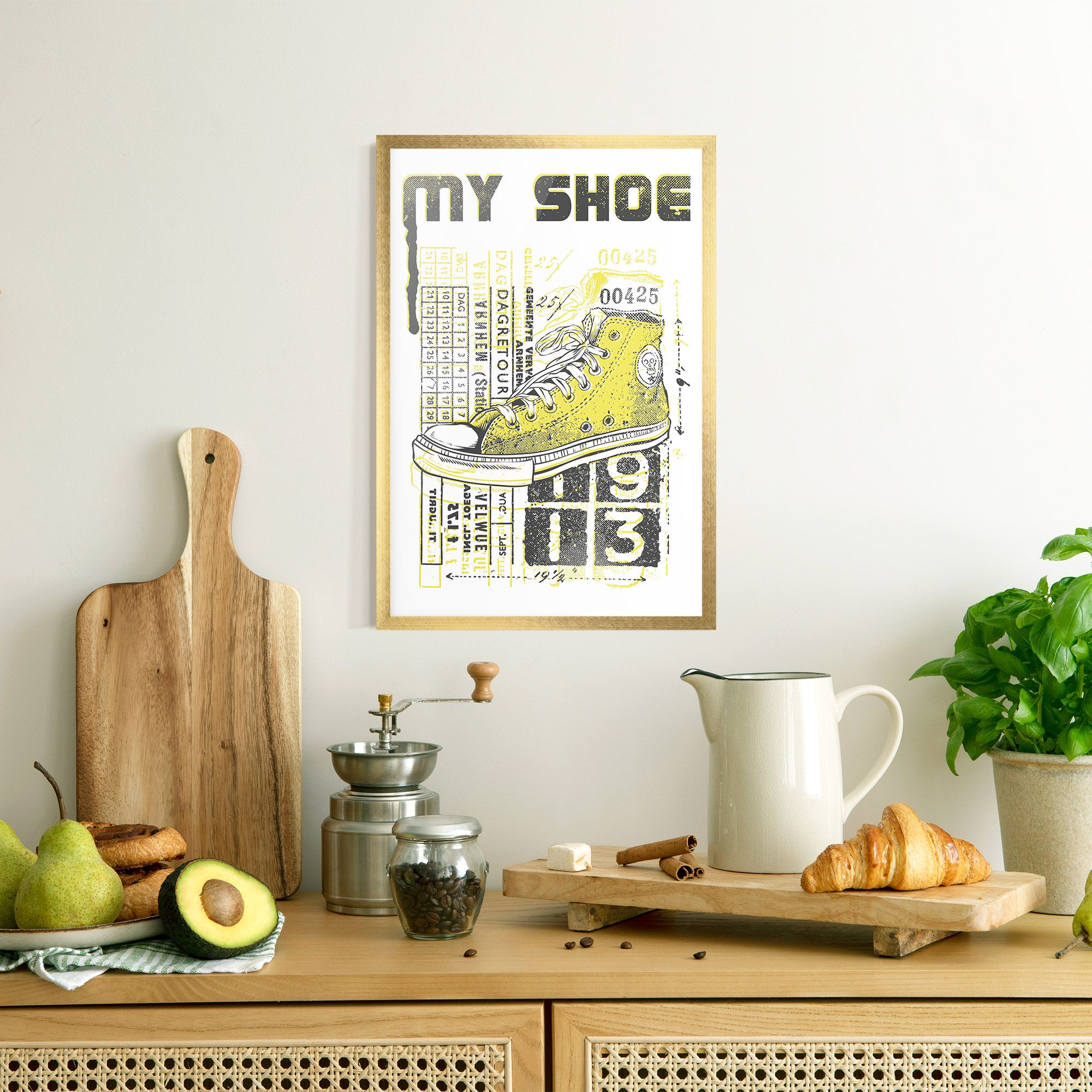 My Shoe Yellow mockup 8