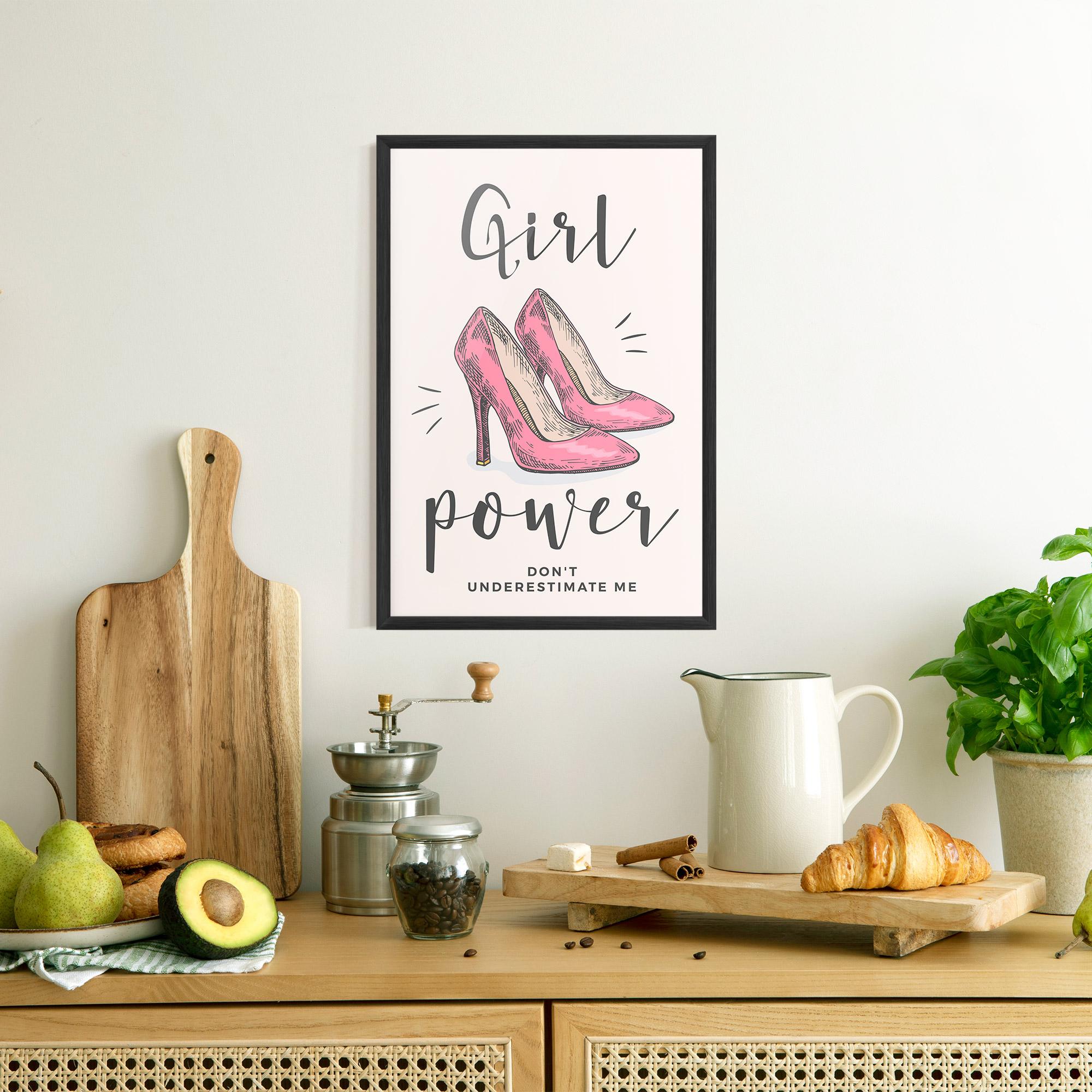 Poster Înrămat Girl Power mockup 8