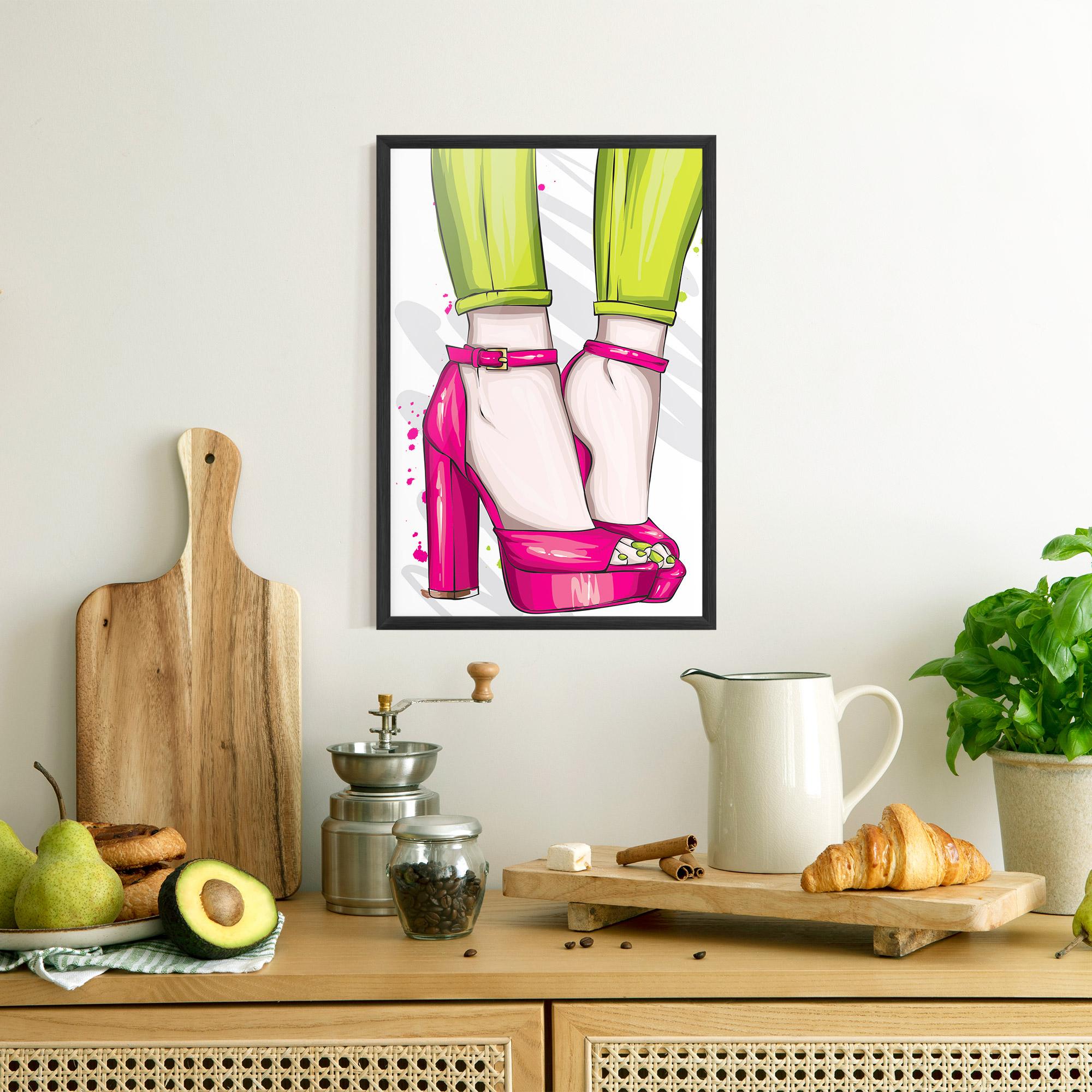 Poster Înrămat Green Nails mockup 8