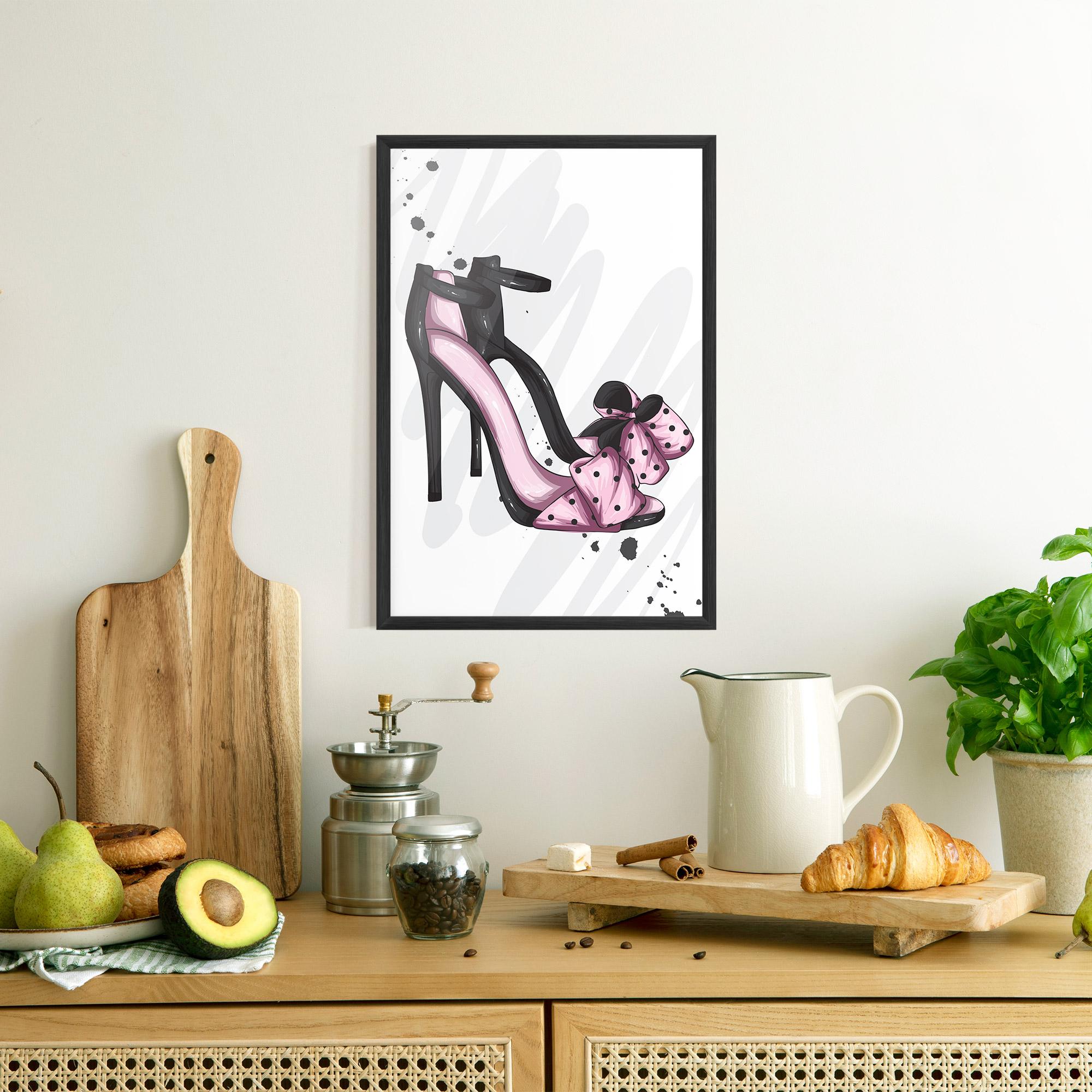 Poster Înrămat Pink Black Heels mockup 8
