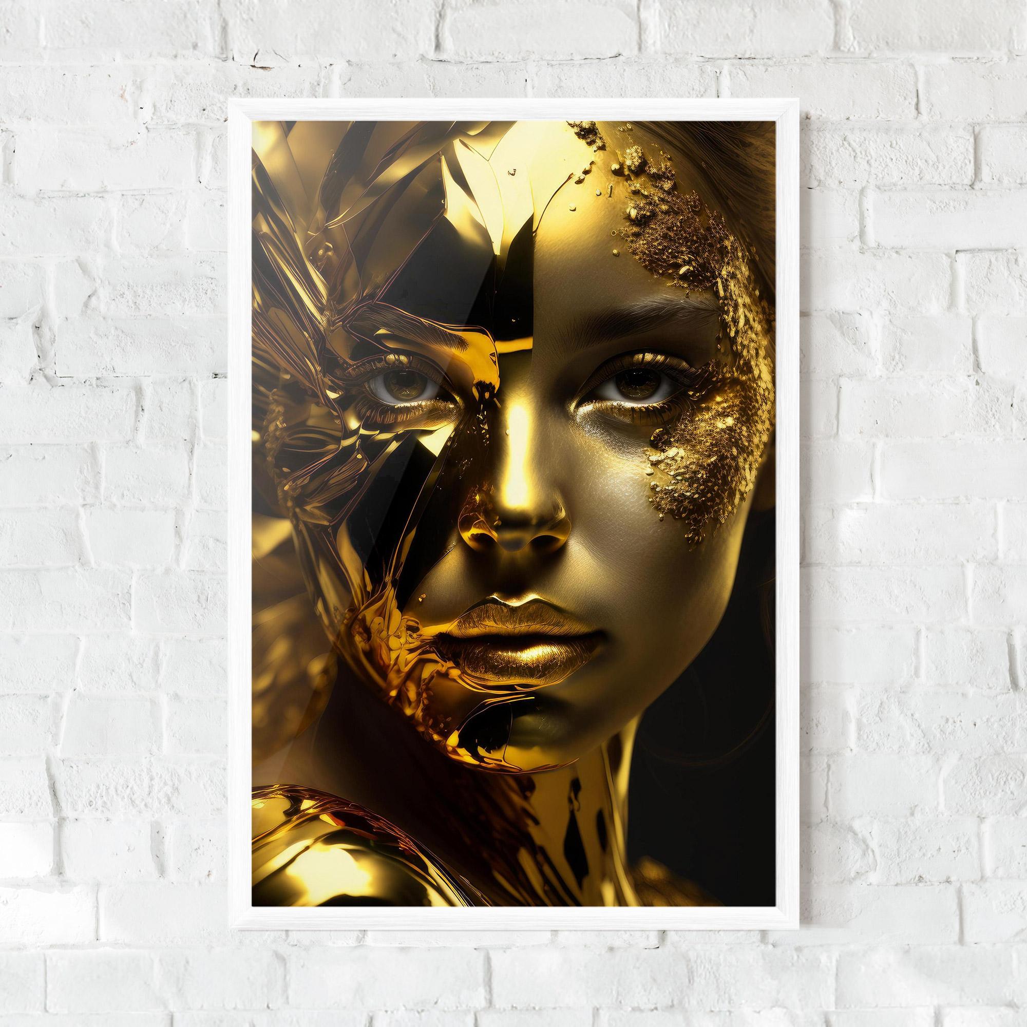 Poster Înrămat Covered By Gold mockup 0