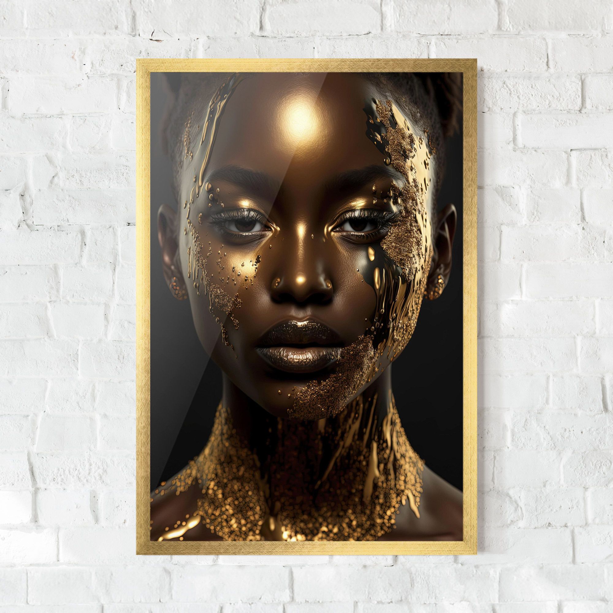 Dripping Gold Woman mockup 0