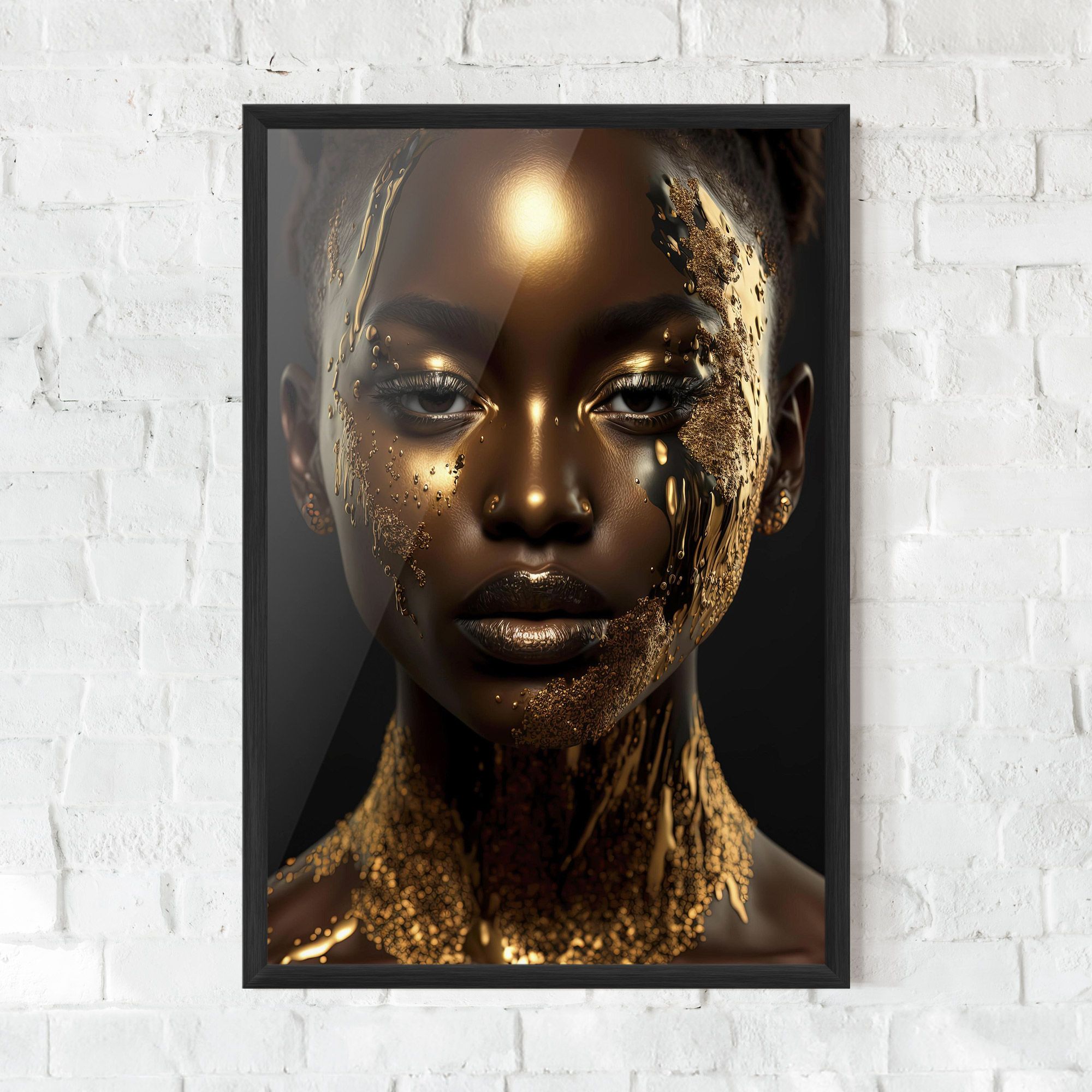 Dripping Gold Woman mockup 0