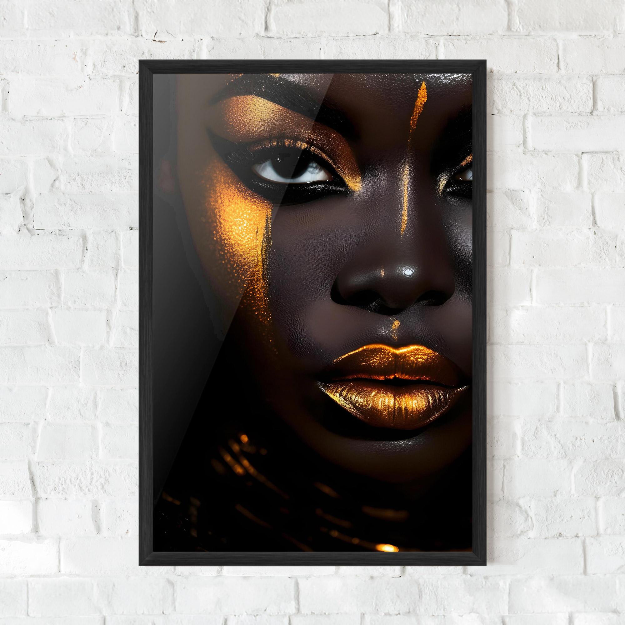 Poster Înrămat Skin Black Gold mockup 0