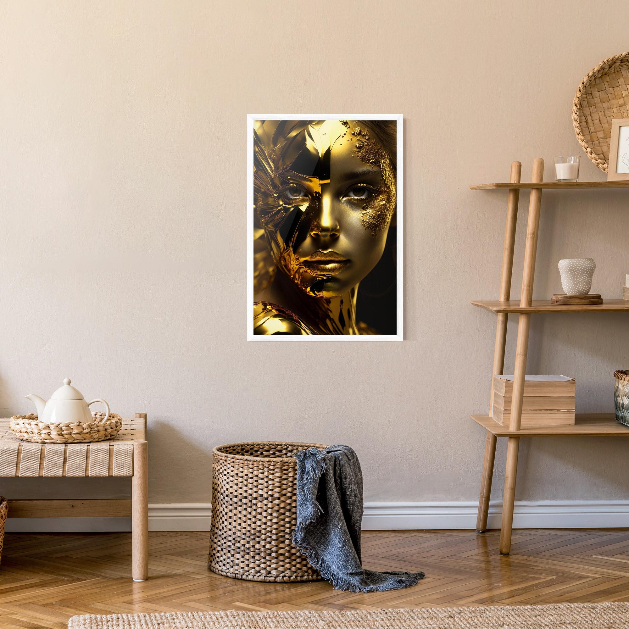 Poster Înrămat Covered By Gold mockup 9