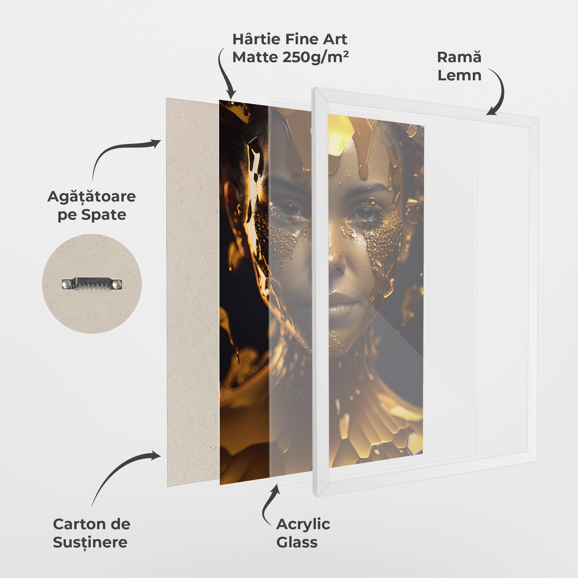 Gold Honeycomb Girl mockup 1