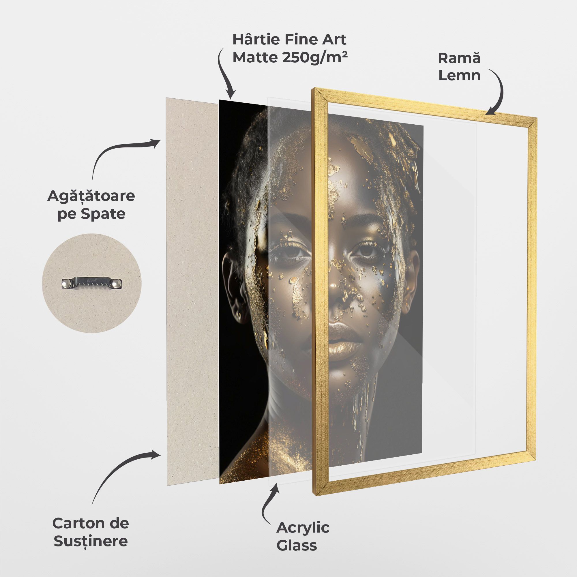 Attractive Gold Woman mockup 1