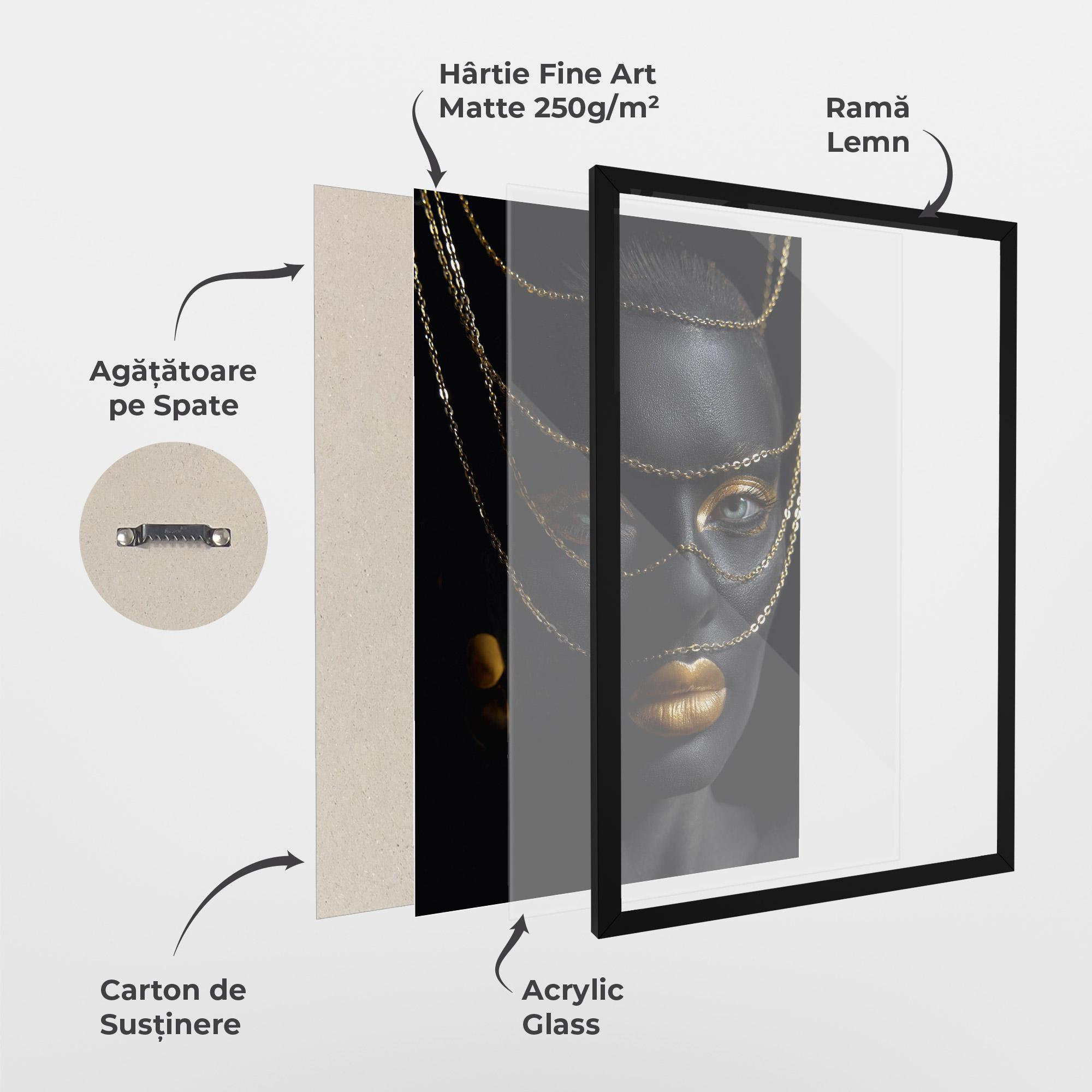 Poster Înrămat Chain Grey Eyes mockup 1