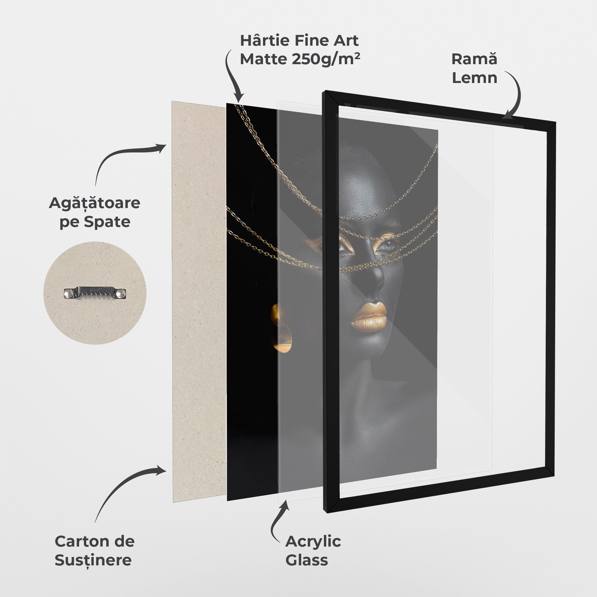 Gold Chain Woman mockup 1