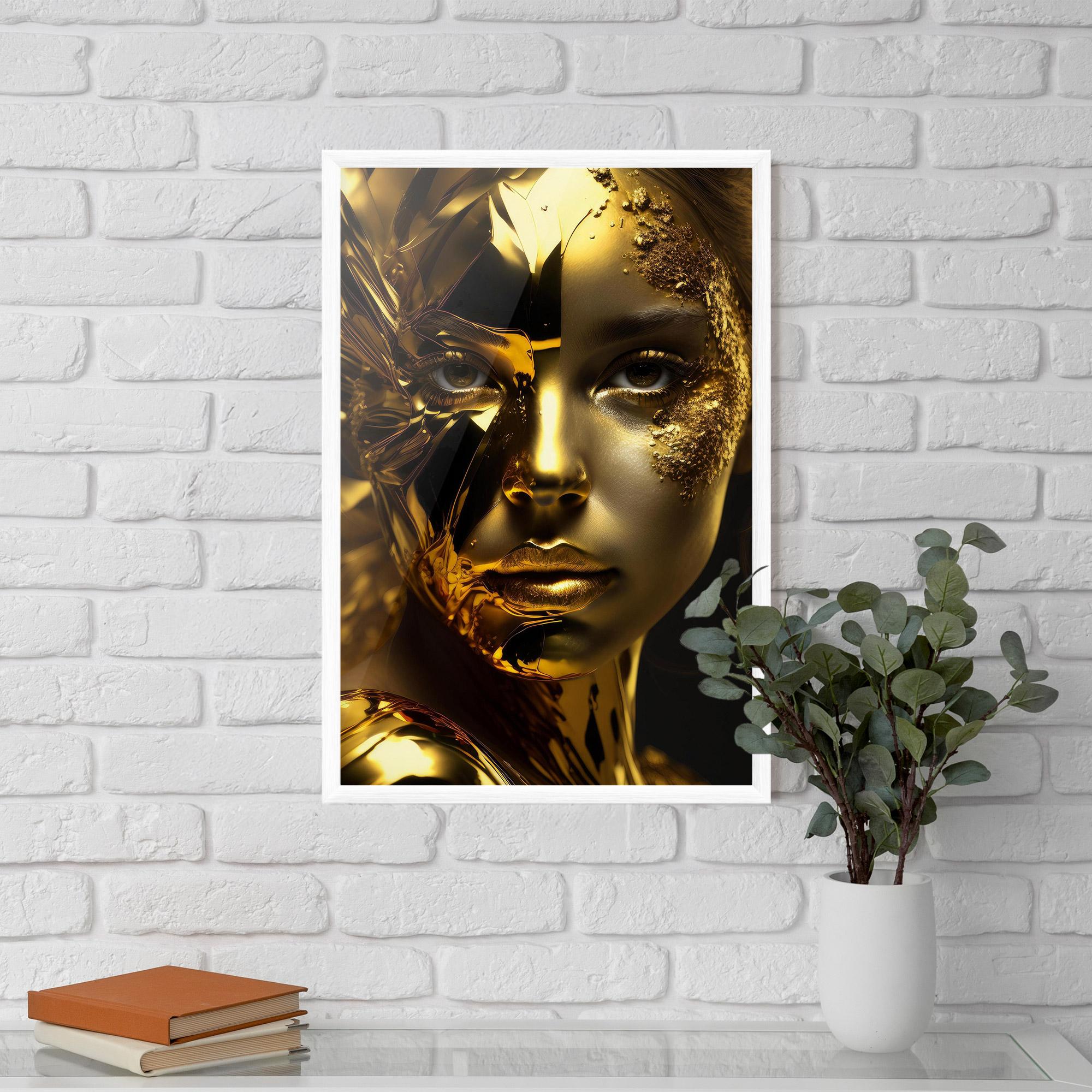 Poster Înrămat Covered By Gold mockup 5