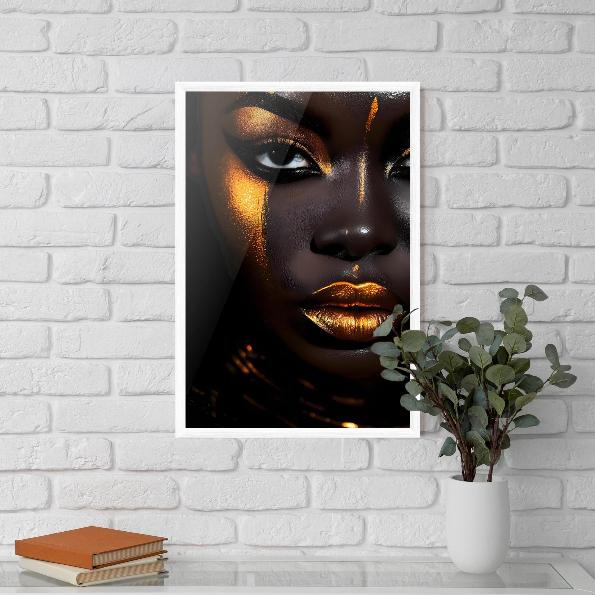 Poster Înrămat Skin Black Gold mockup 5