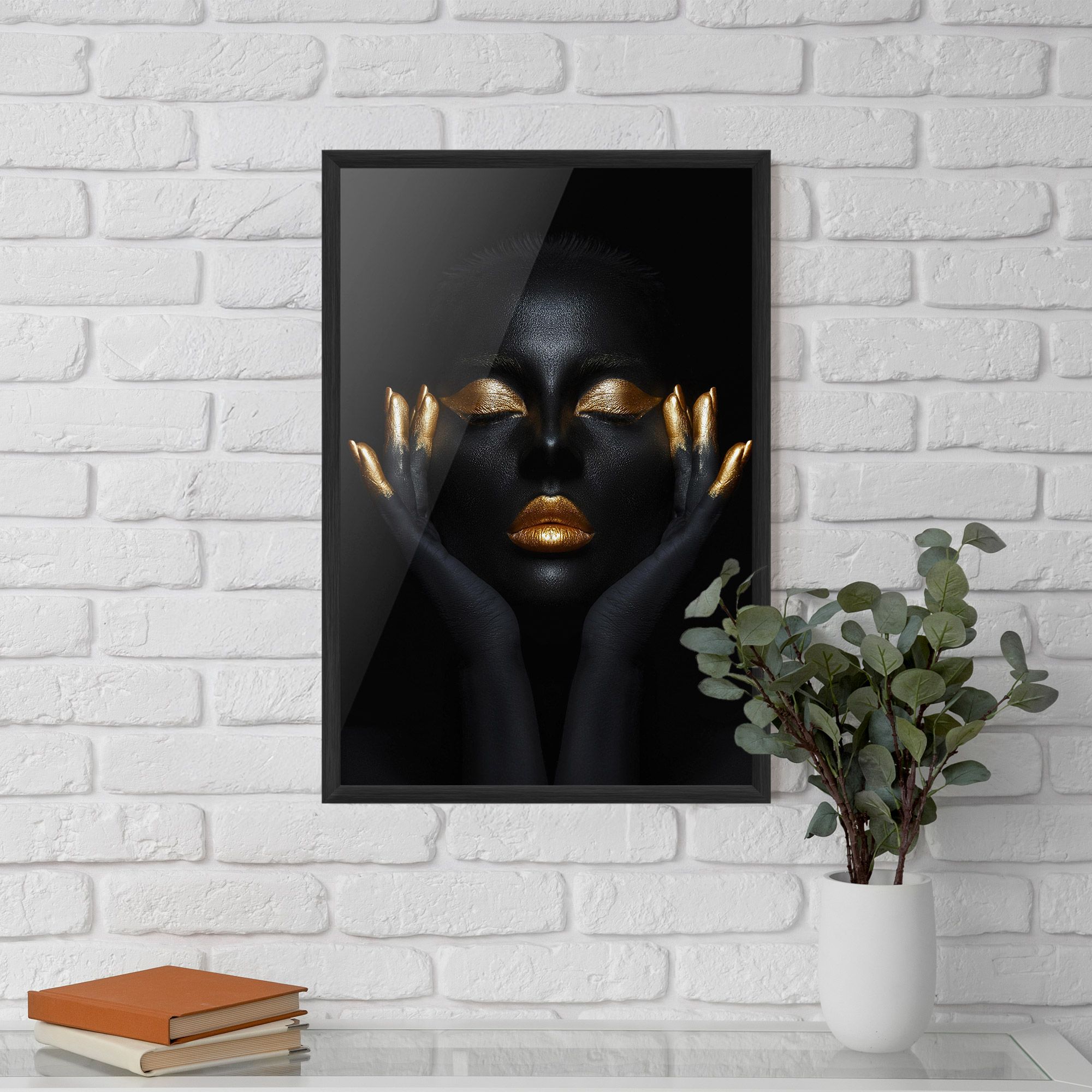 Fingertips Gold Makeup mockup 5