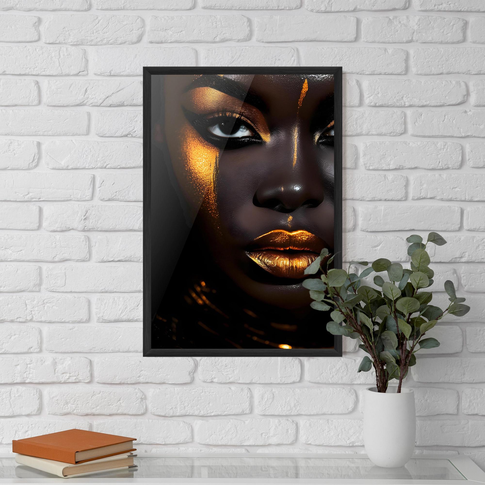 Poster Înrămat Skin Black Gold mockup 5