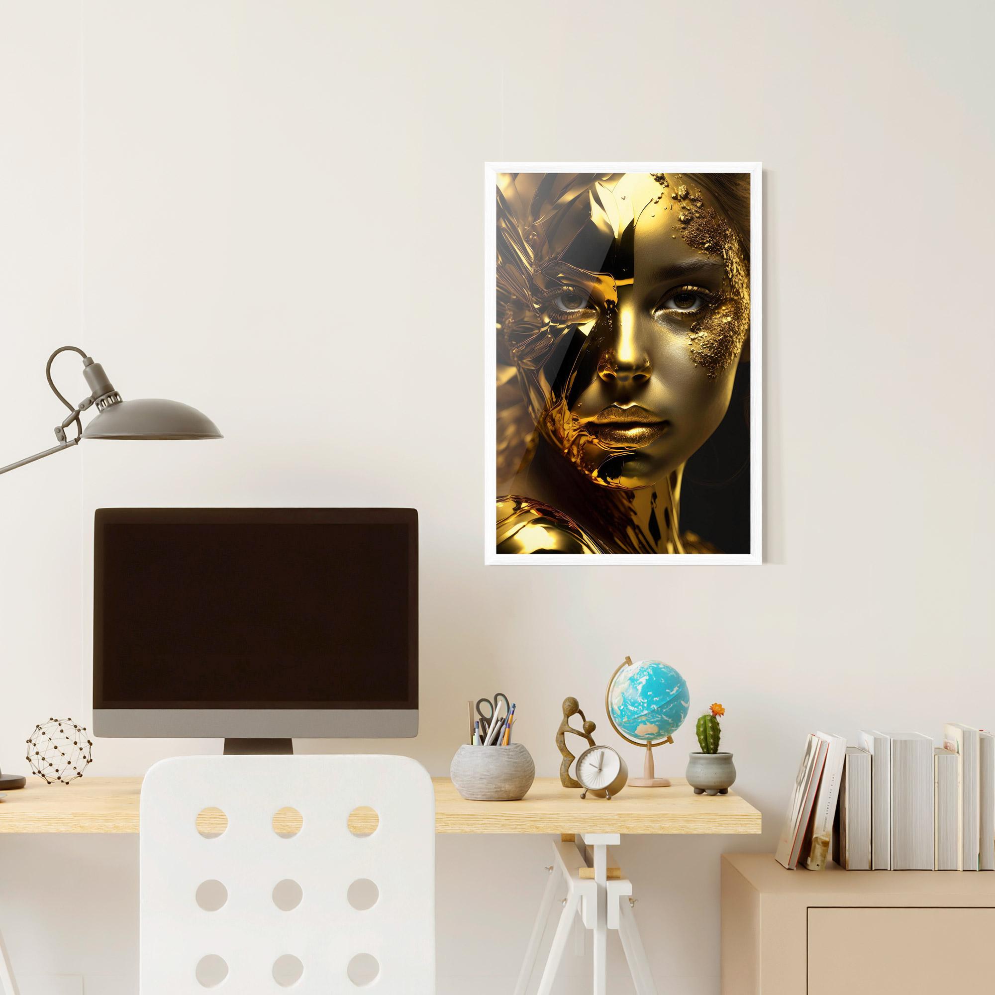 Poster Înrămat Covered By Gold mockup 6